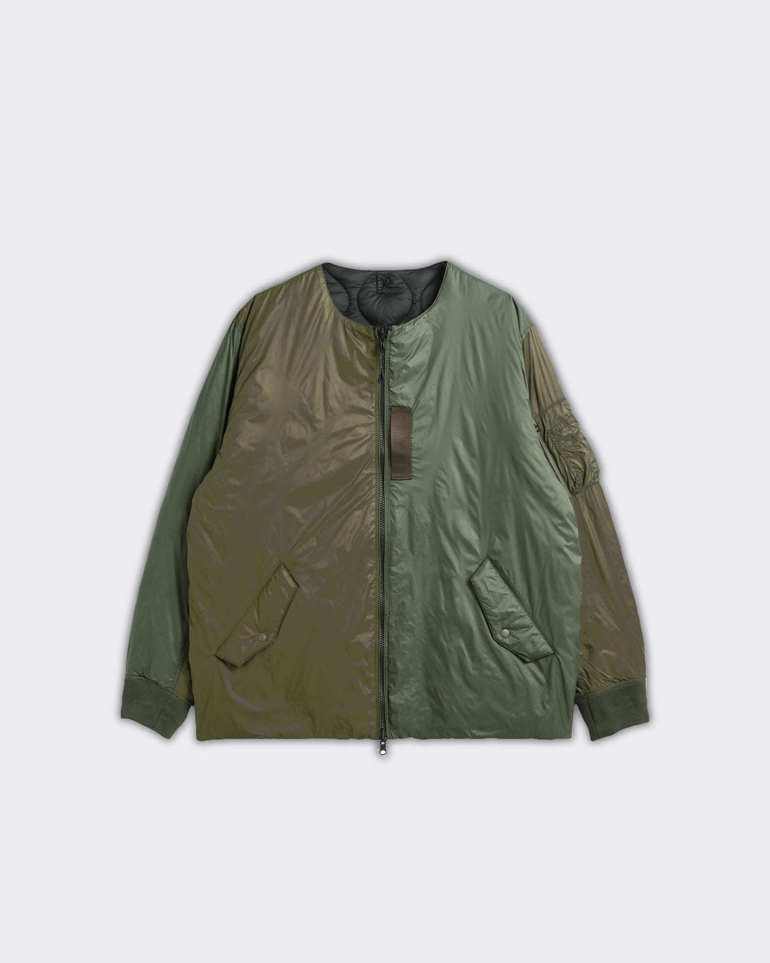 Giacca MA-1 Type Reversible Inner Down Dark Olive/Nero