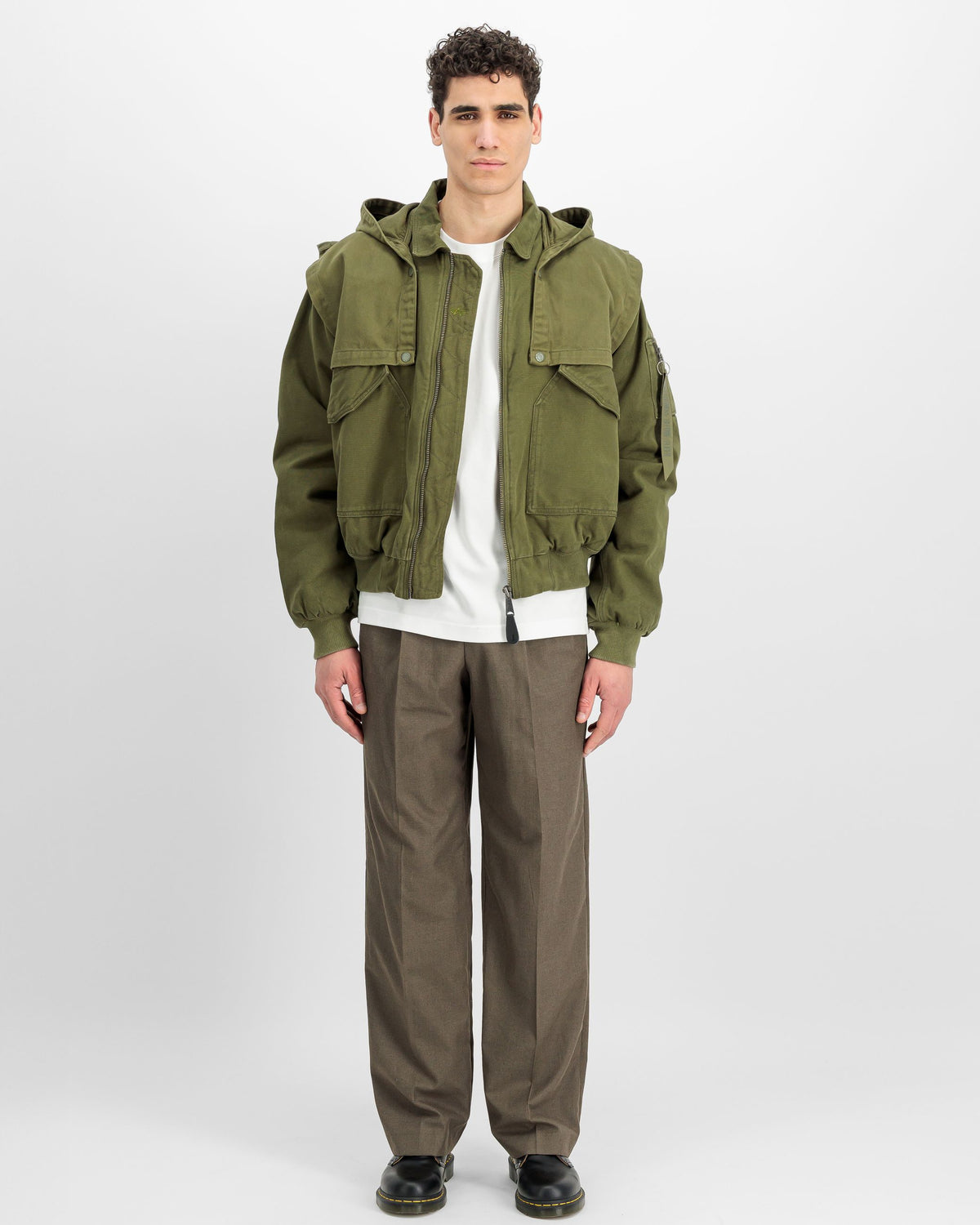 Bomber CWU-45/P D-Tec Hood Dark Olive
