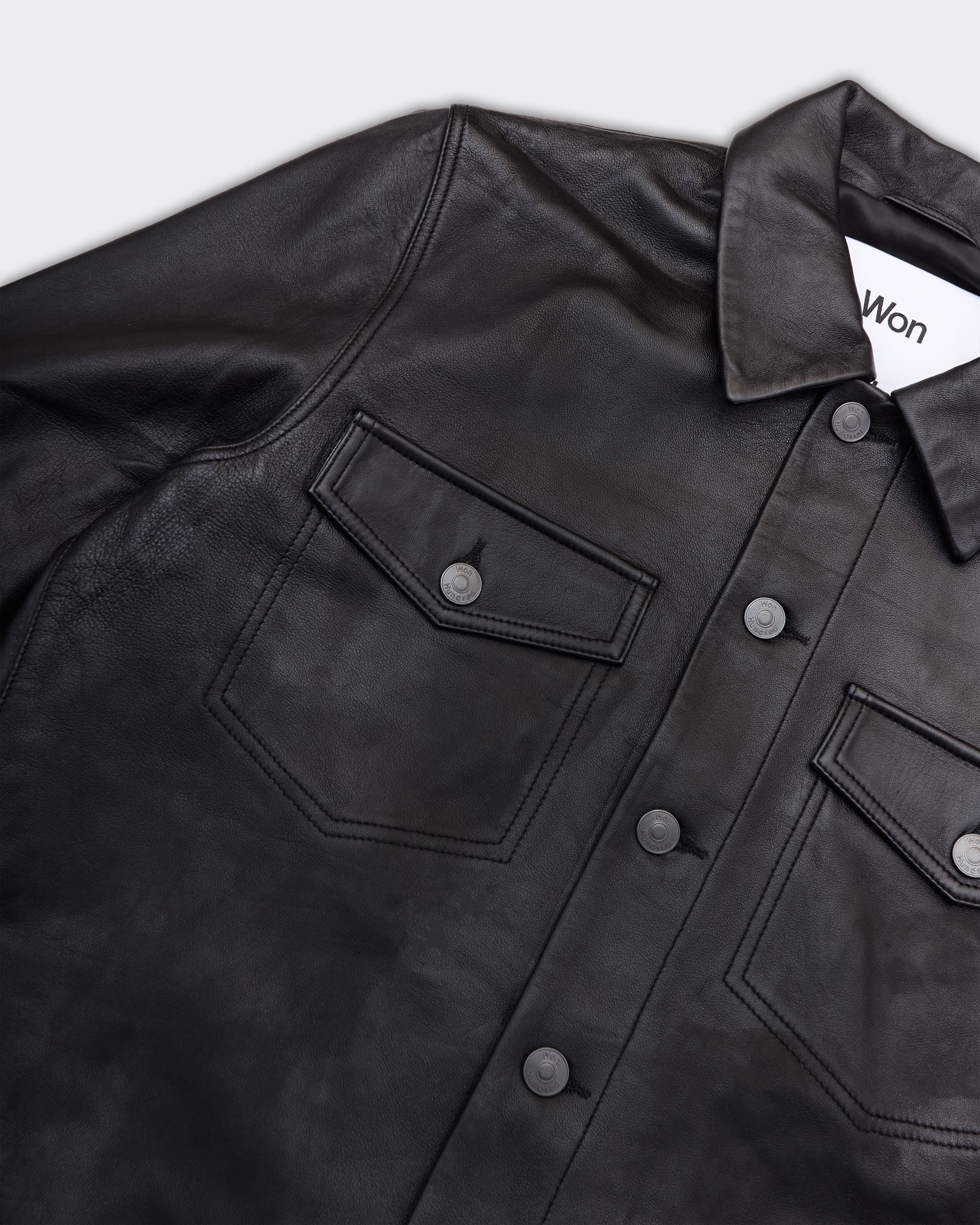 Clayton Leather Jacket Black