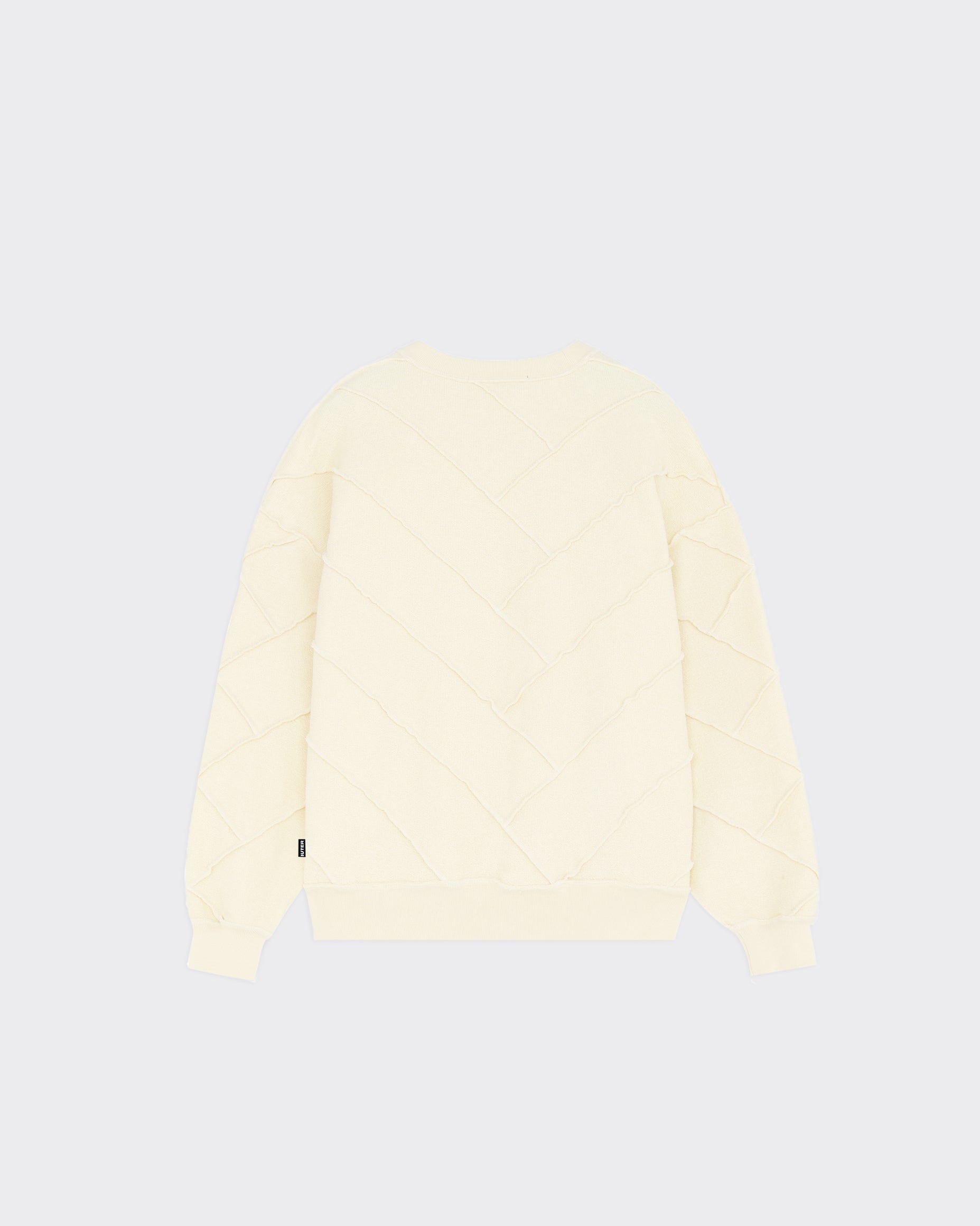 Crewneck Parquet Reverse Avorio