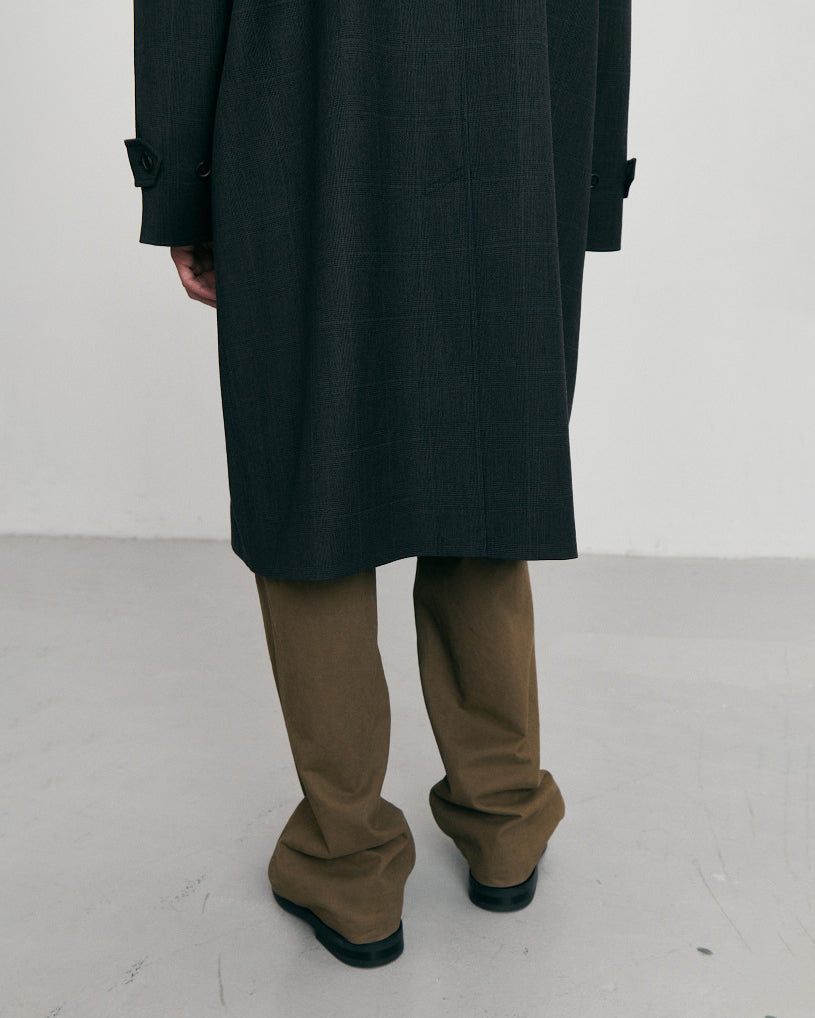 Cappotto Mac H-Line  Wool Check Marrone