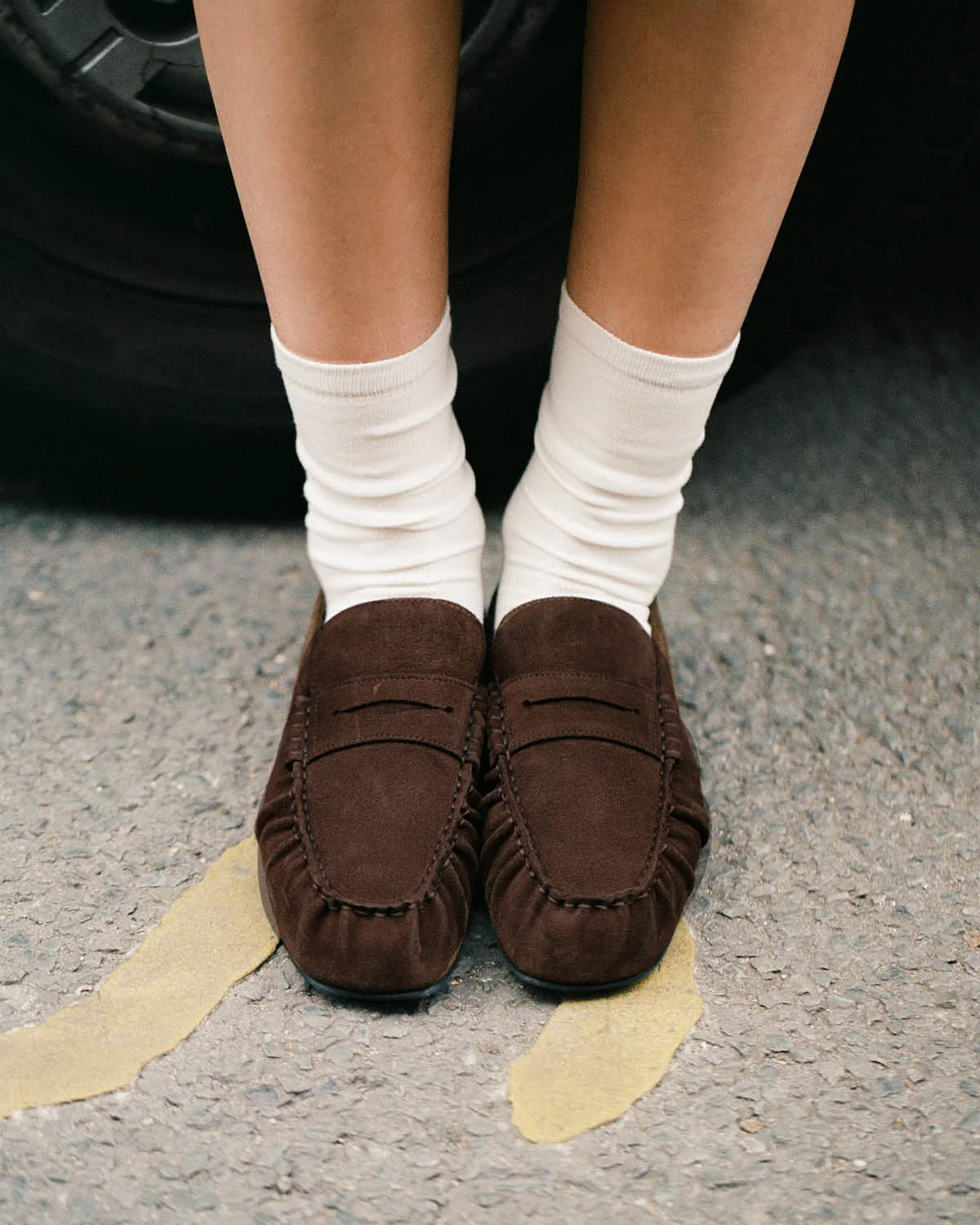 Mocassino Aven Suede Brown Leather Chocolate