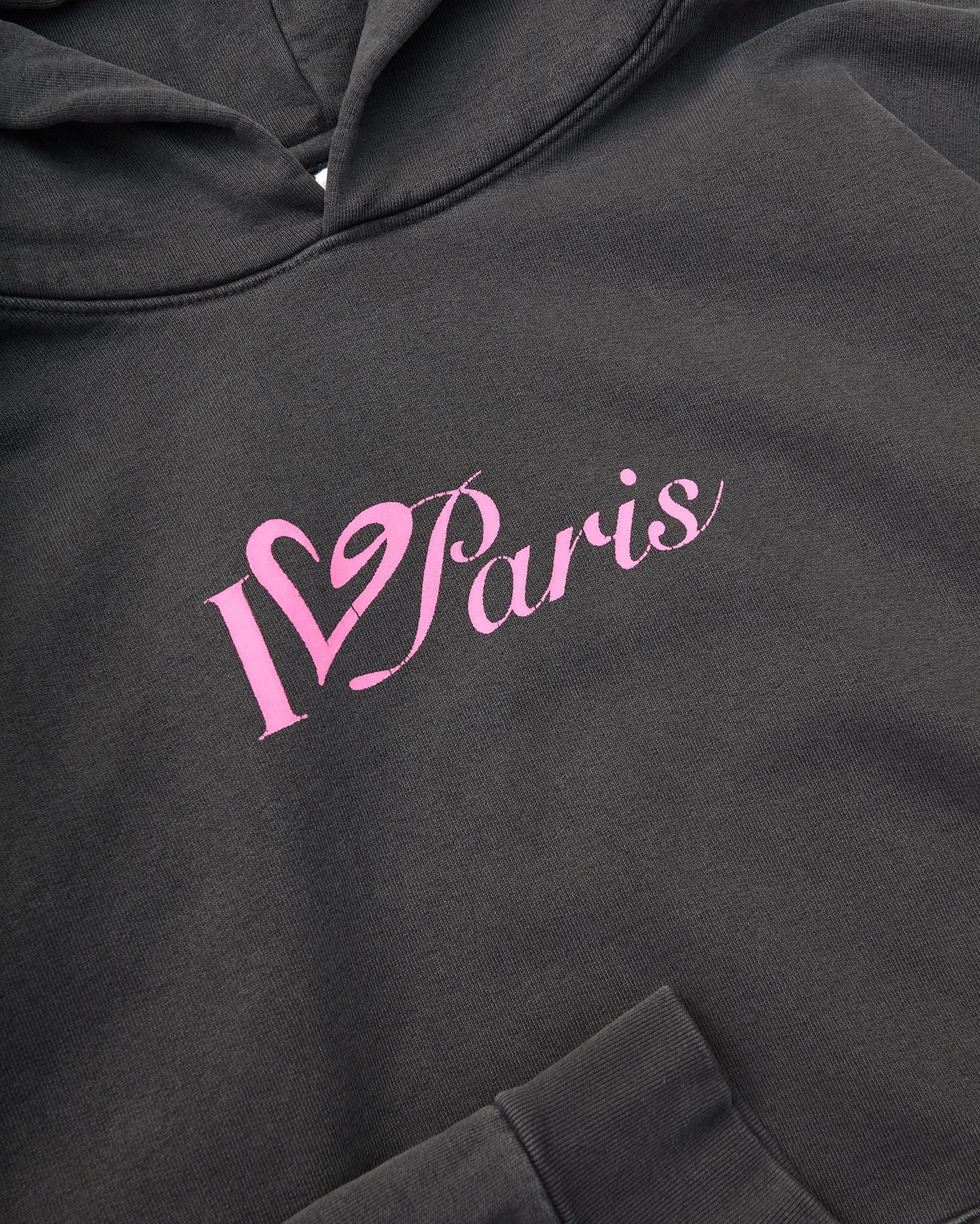 Paris Vintage Black Hoodie