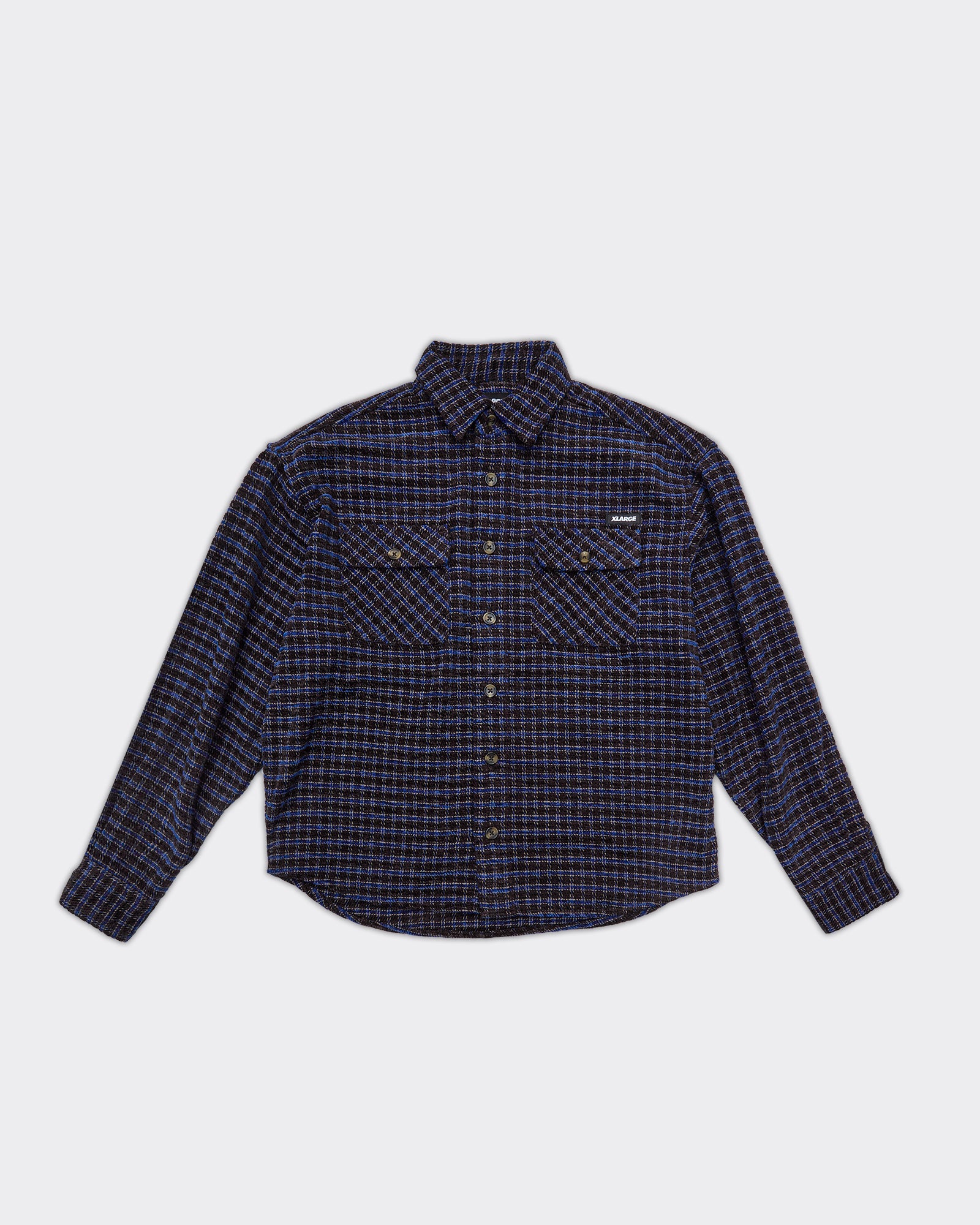 Camicia Plaid Check Marrone/Blu