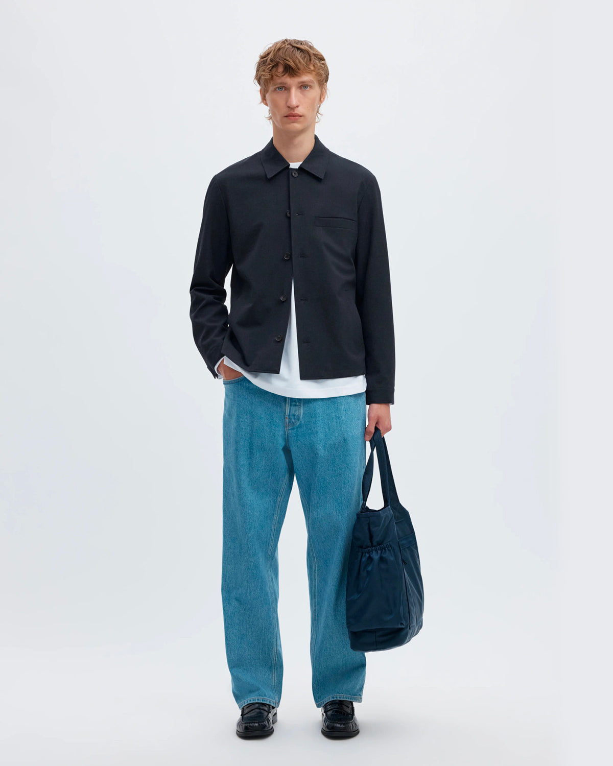 Giacca Overshirt Robert Dark Sapphire