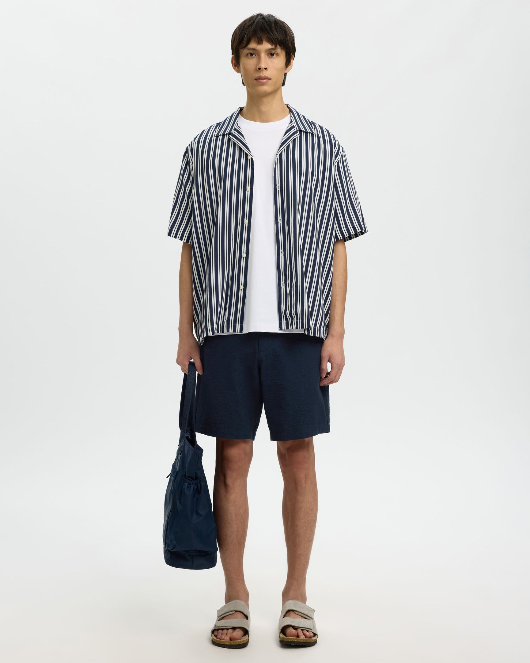 Shorts Regular Karl Seersucker Sky Captain