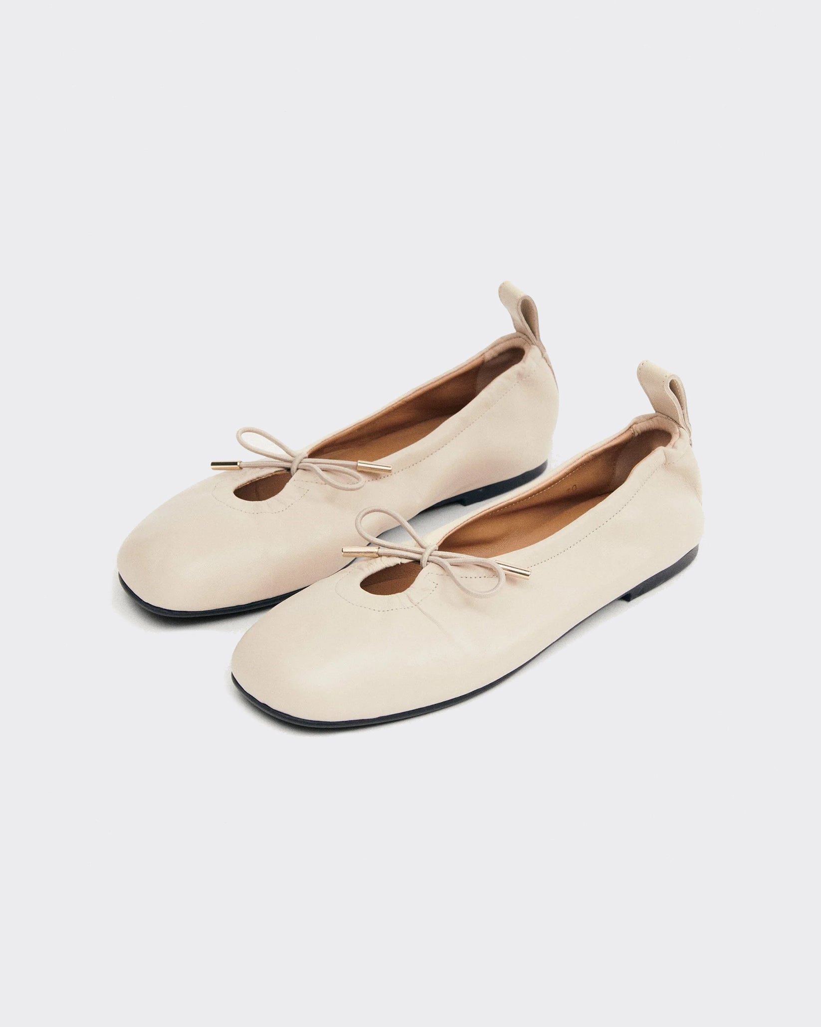 Ballerine Rosalind Leather Cream