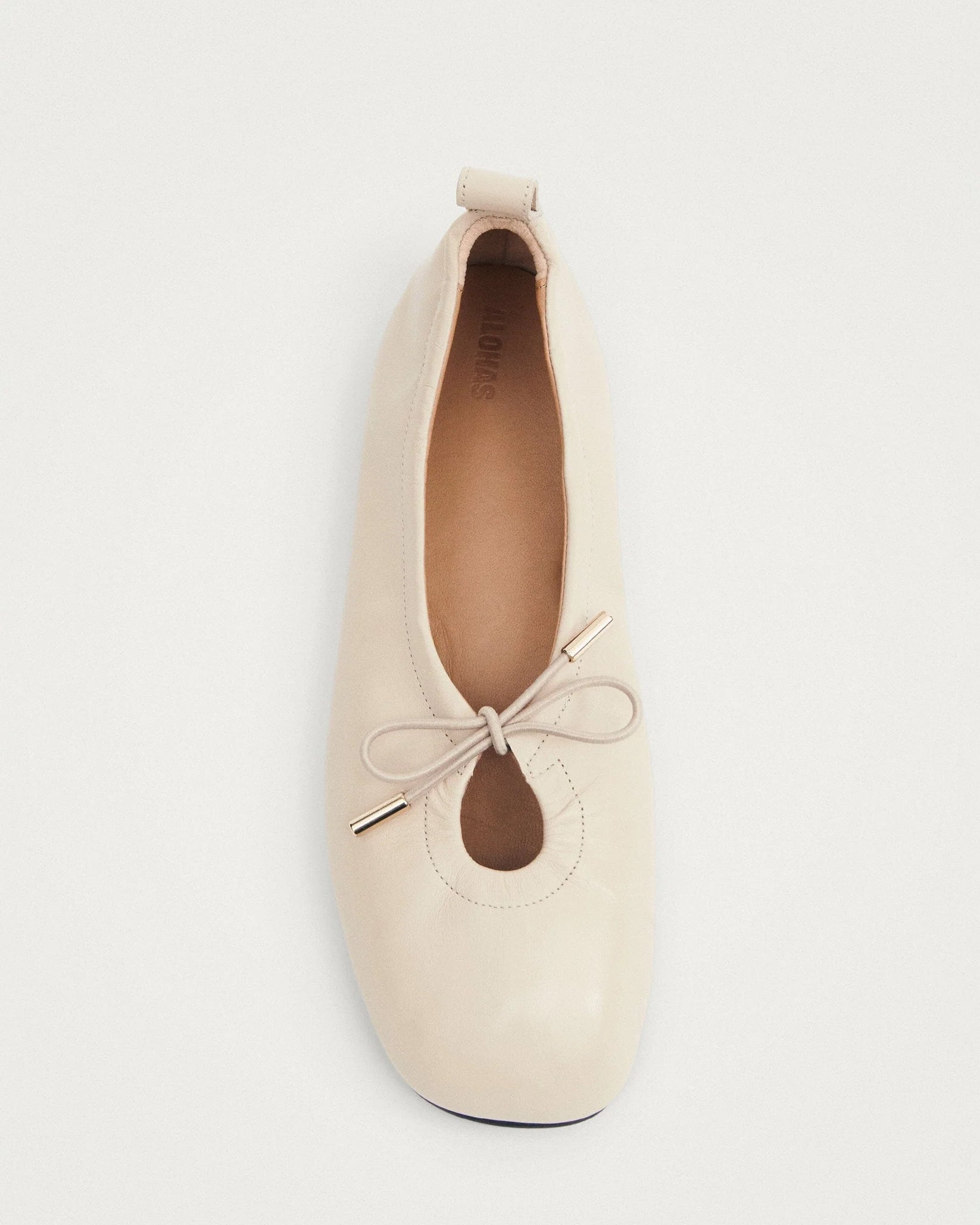 Ballerine Rosalind Leather Cream