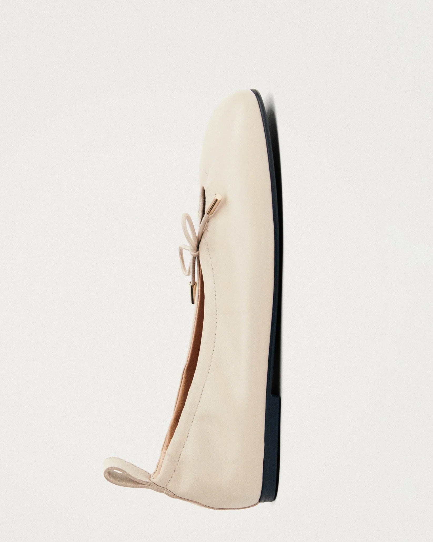 Ballerine Rosalind Leather Cream