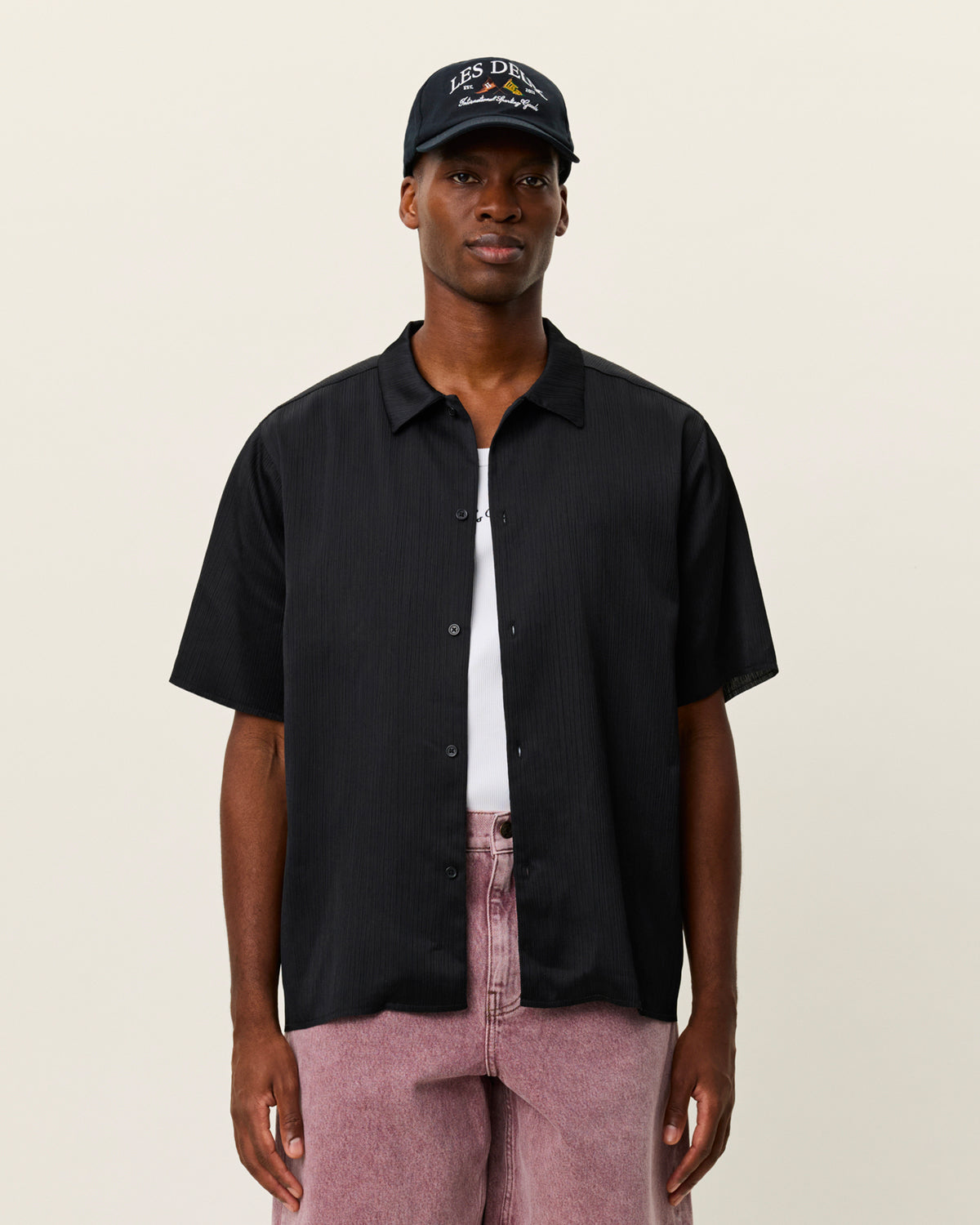 Camicia Ss Hector Pliss Nera