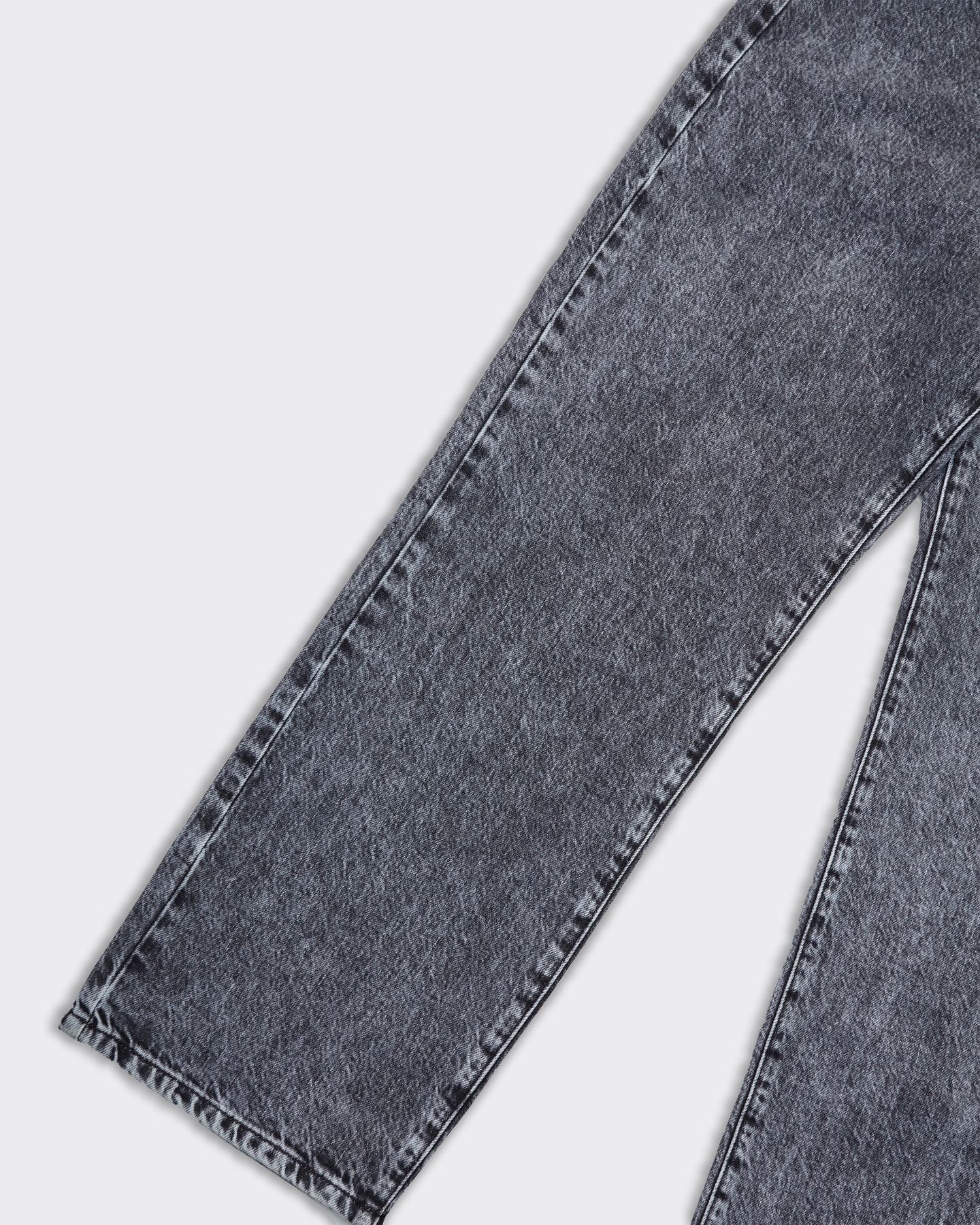 Pantalone Loose Denim Dark Grey