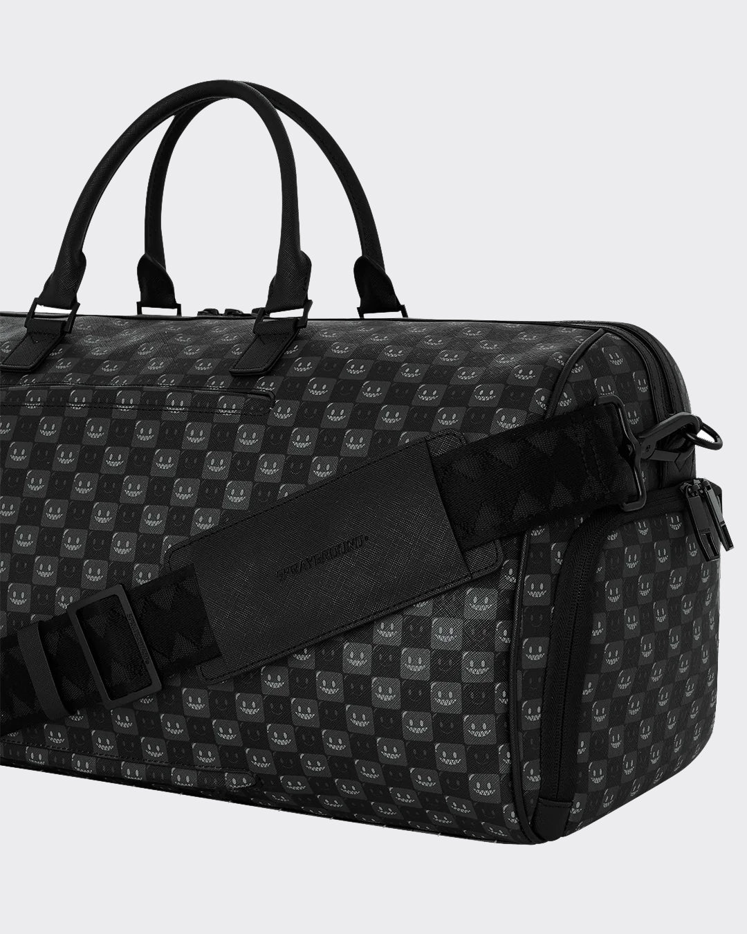 Duffle Bag Sharks In Paris Wtf Bubbly Check Black