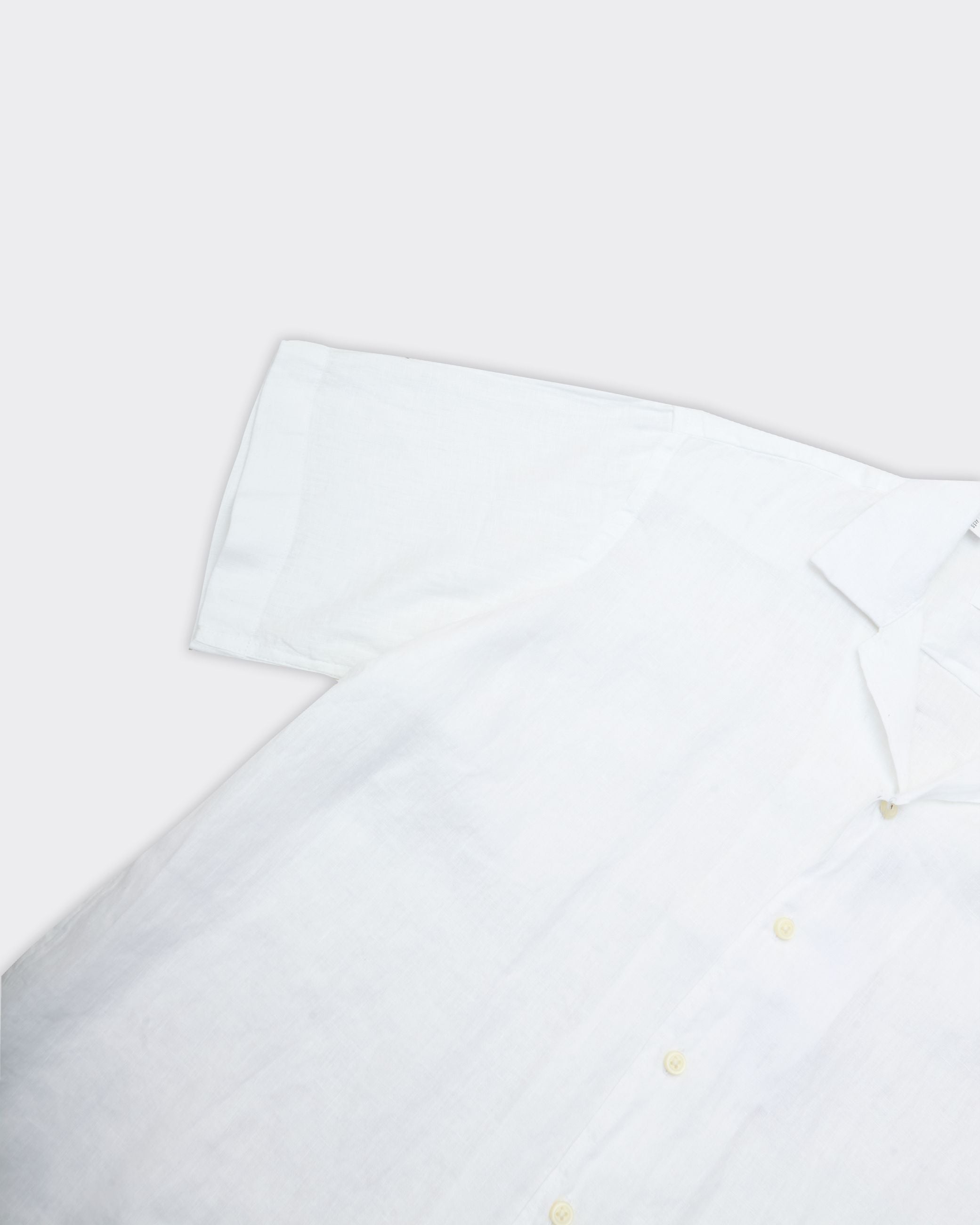 Camicia Kylian Resort Linen SS Bianca