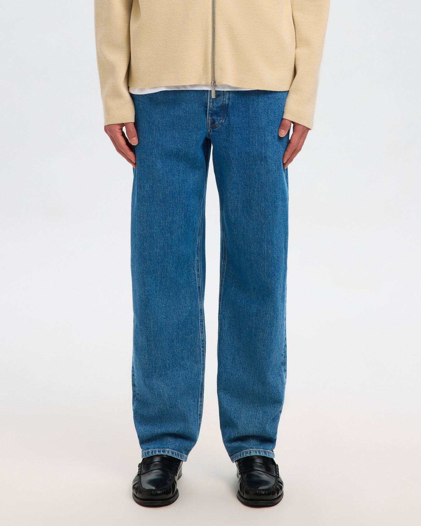 Jeans Loose Ben Kori Denim Medium Blu