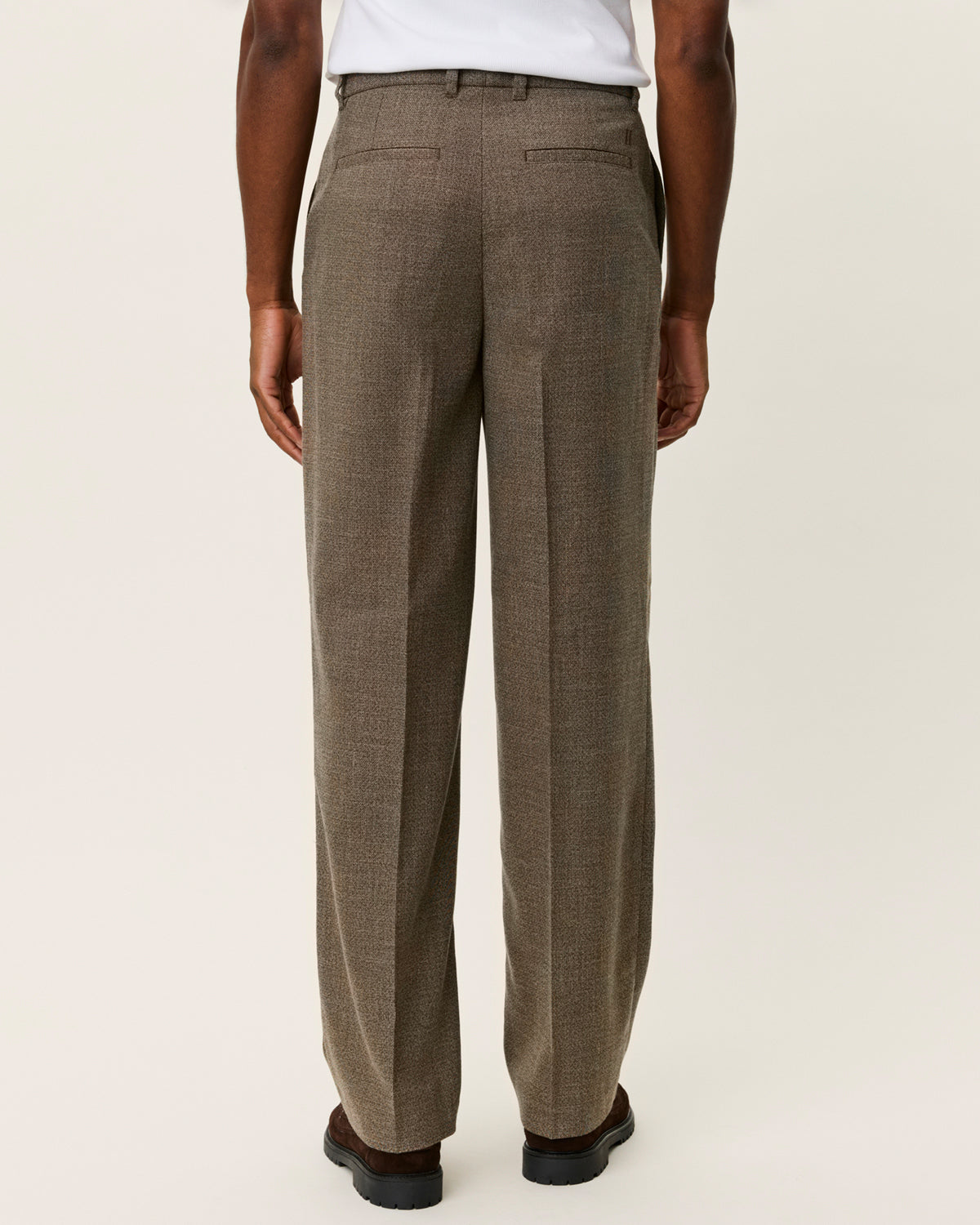 Trousers Randall Melange Suit Teak Brown