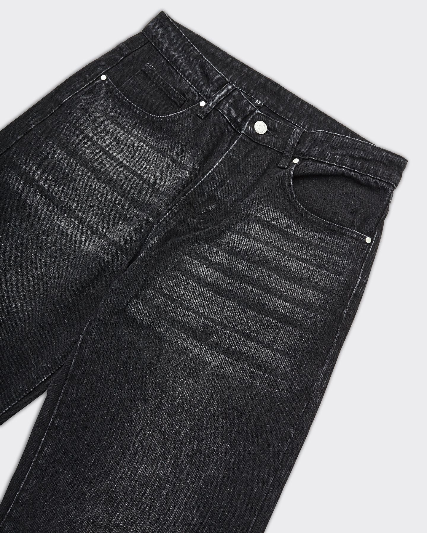 Jeans Lax Flair Denim Nero