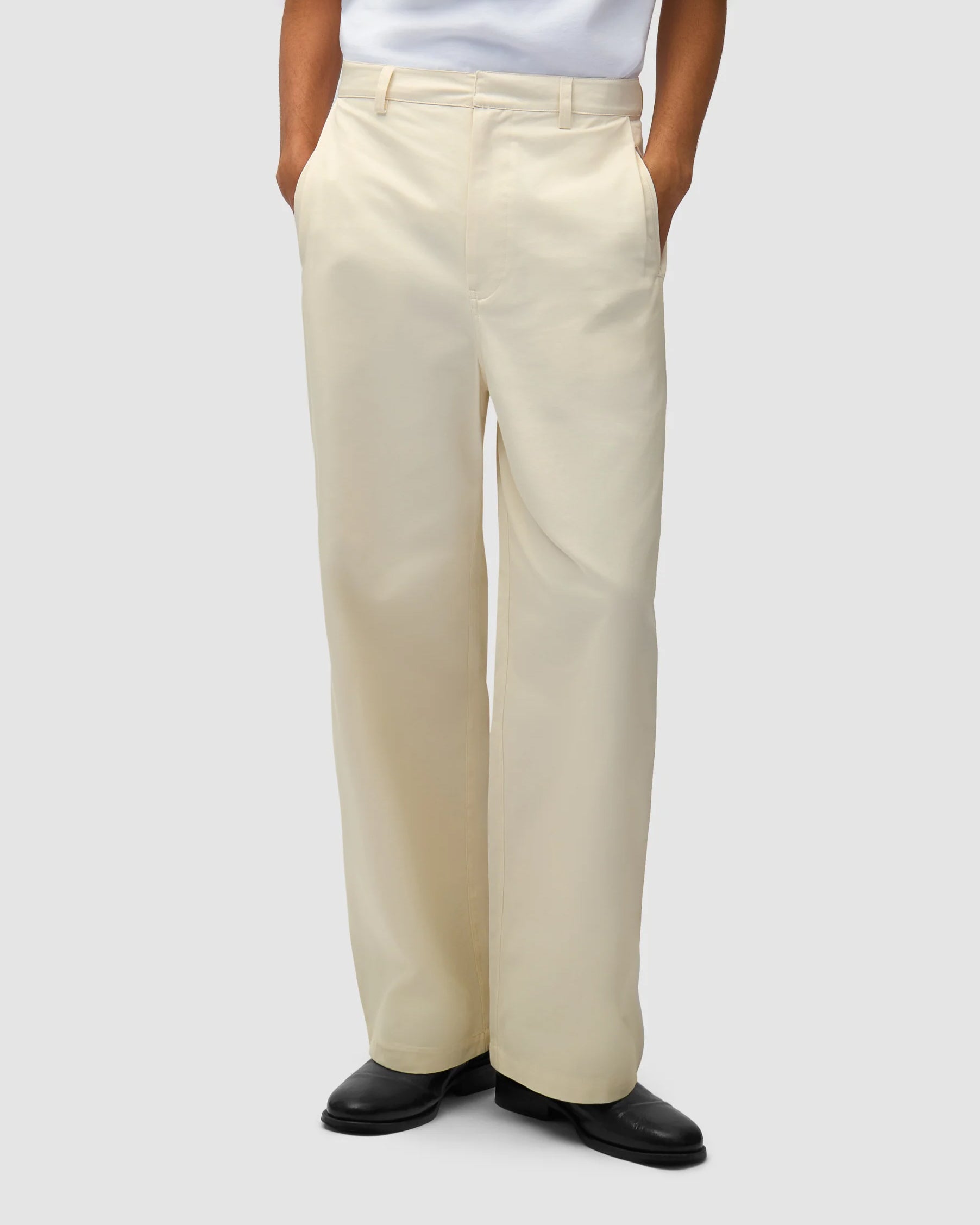 Pantolone Pleaded Crema