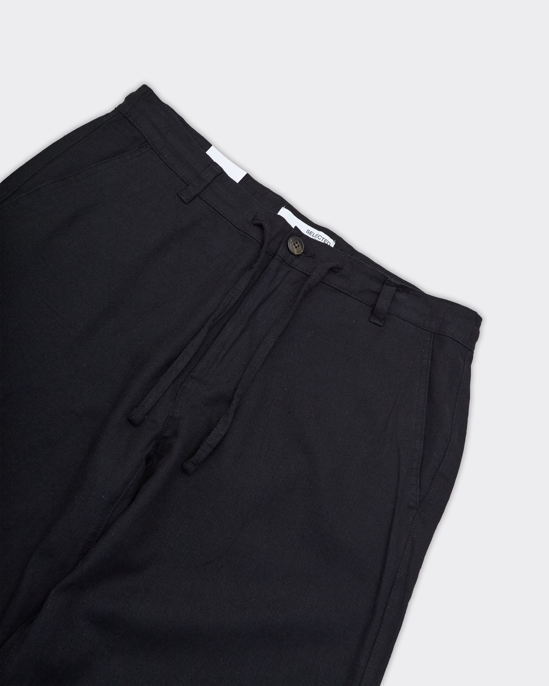 Pantalone Brody Loose Linen Nero