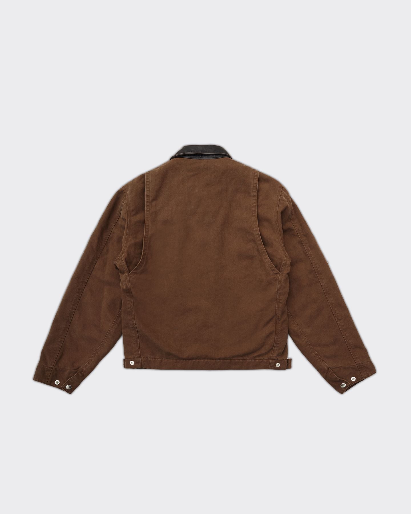 Giacca Work GARMENT WASHED ZIP Marrone