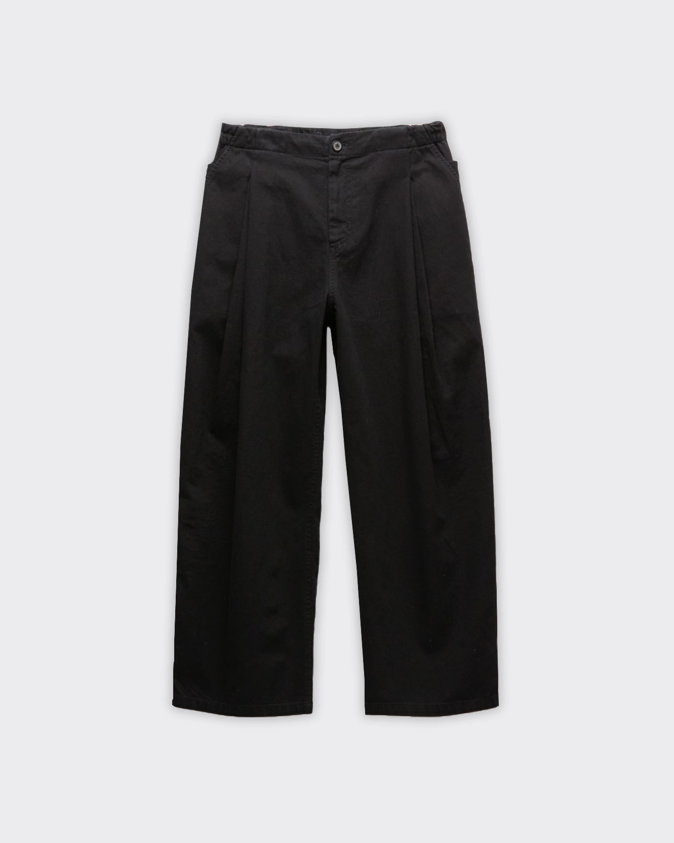 Pantalone Double Pleated Washed Nero