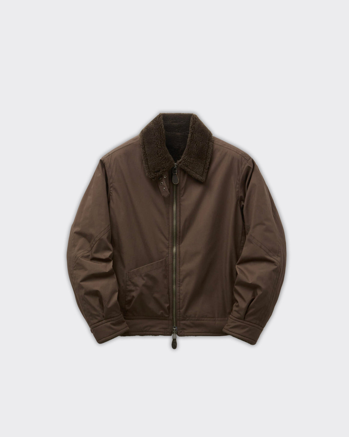 Giacca Fur Lined Cotton B-3 Dark Brown