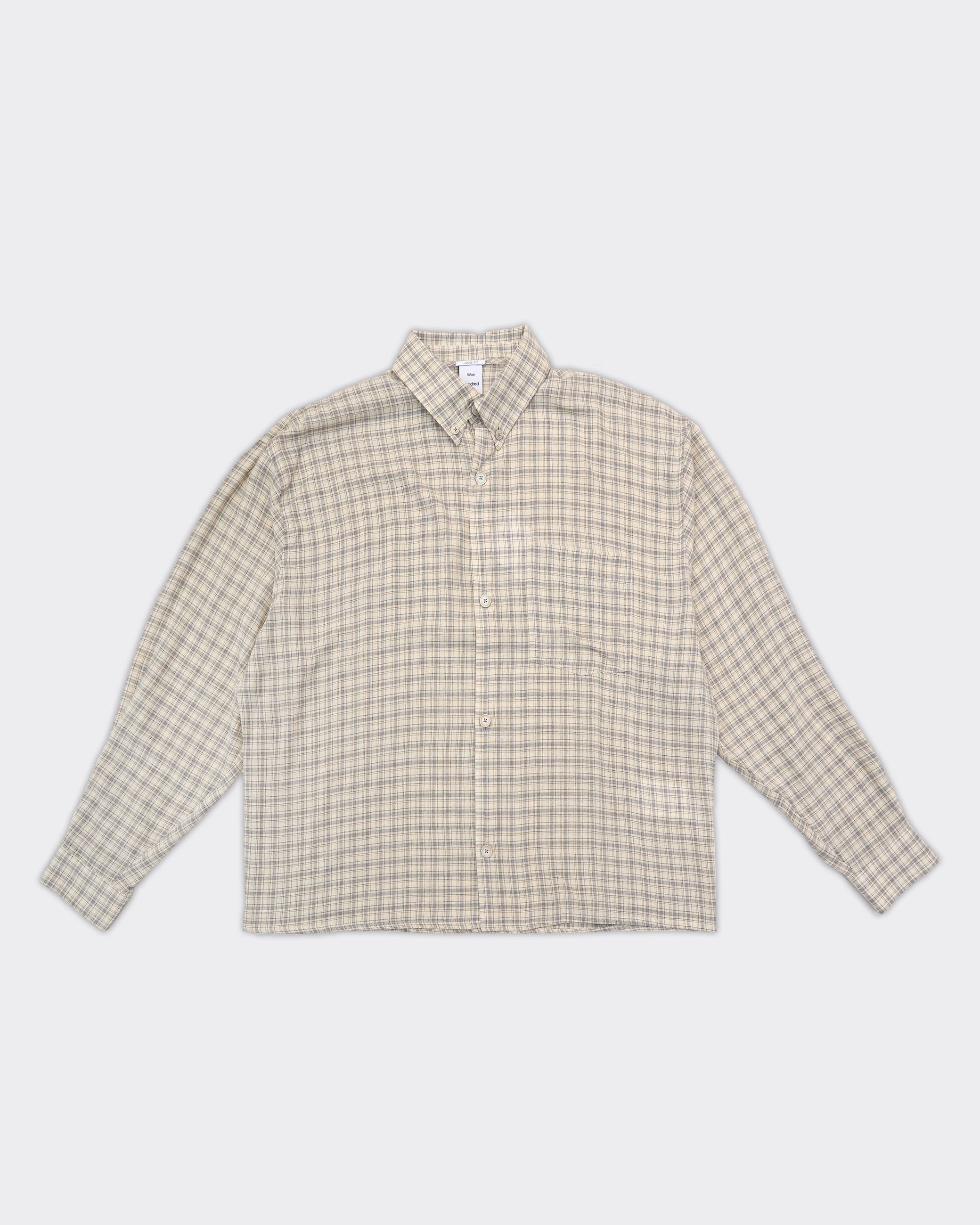 Mace Over White Check Shirt