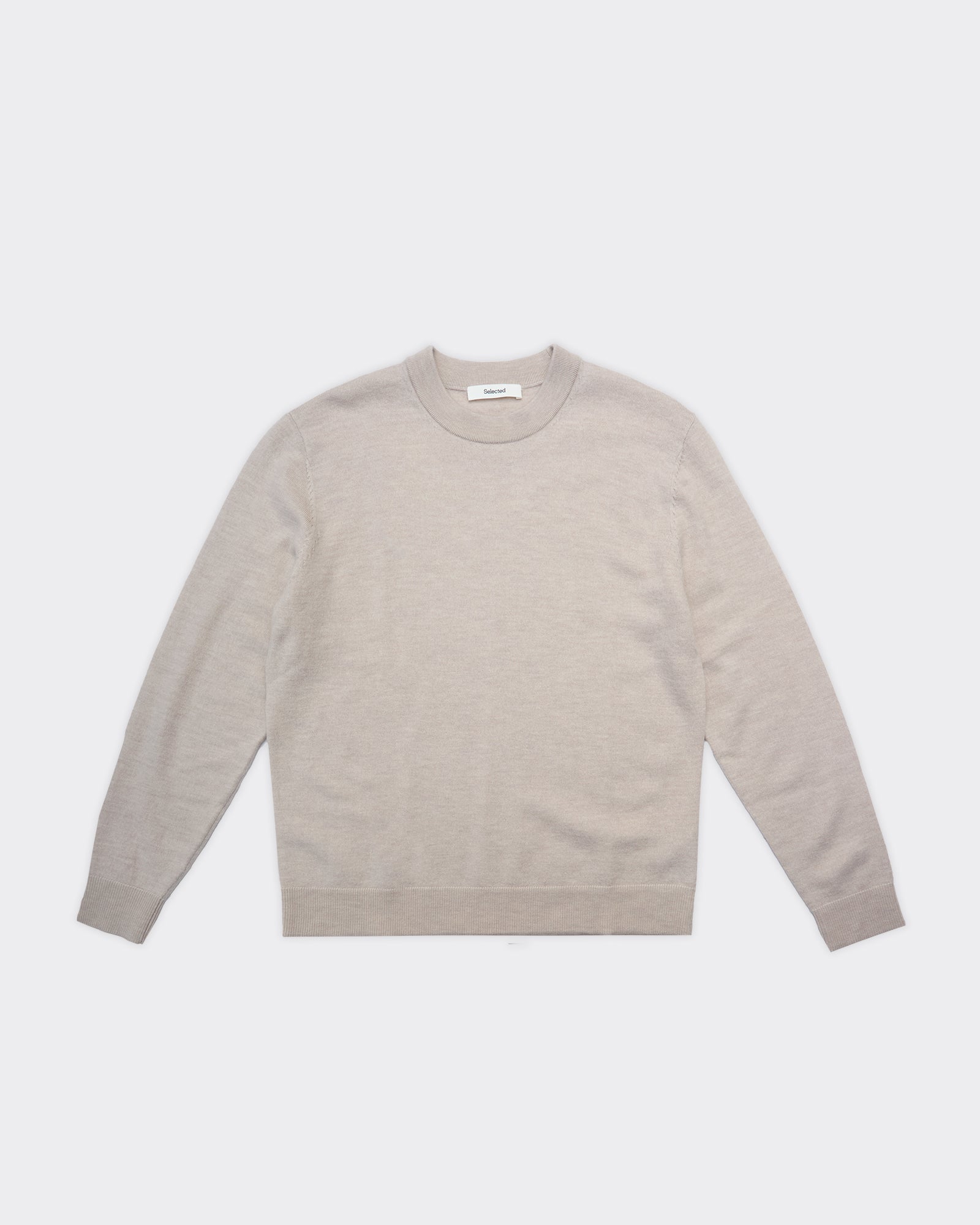 Maglione Relaxed Tray Merino Brushed Oatmeal