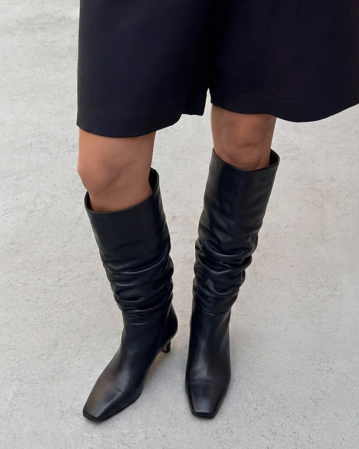 Stivale Kalila Leather Nero