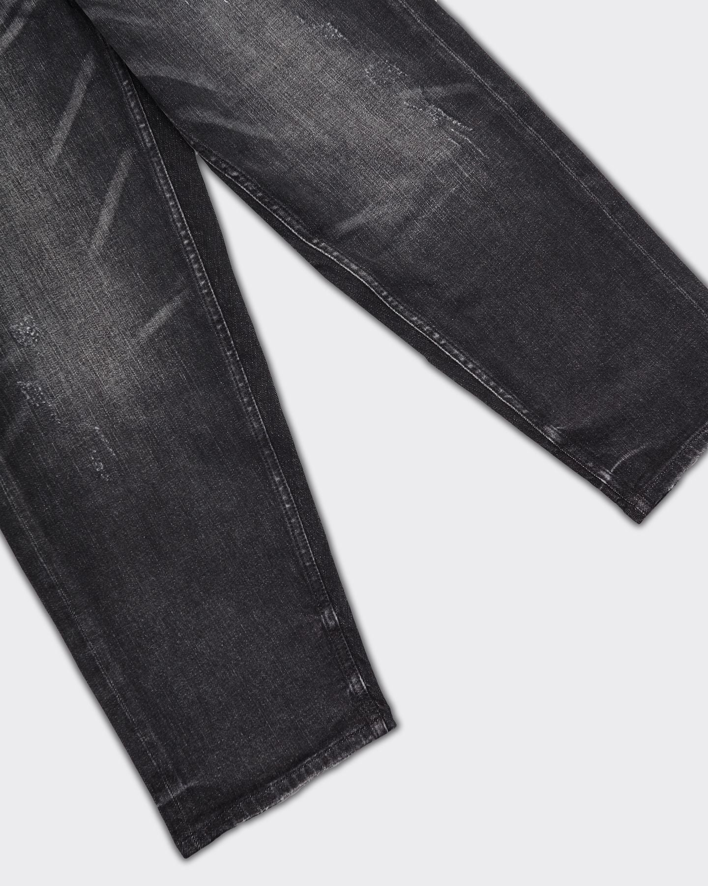 Jeans Seagull Embroidery & Virtual Vacation Print Denim Nero