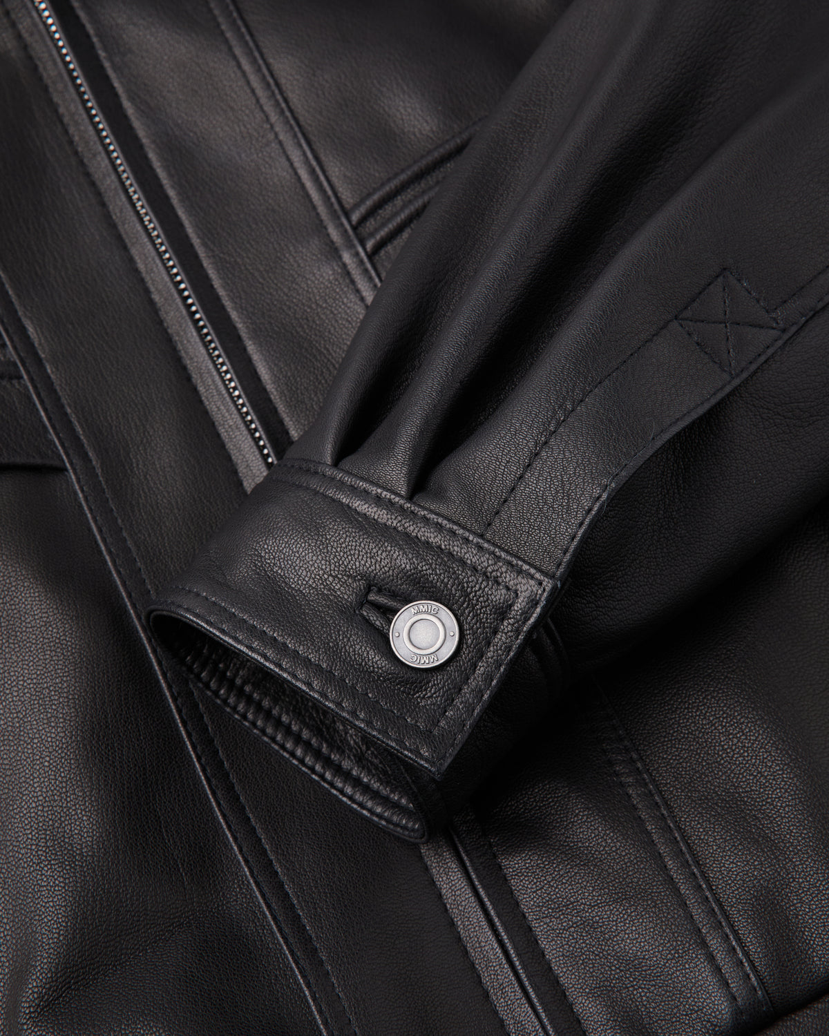 Bomber Calder Leather Nero