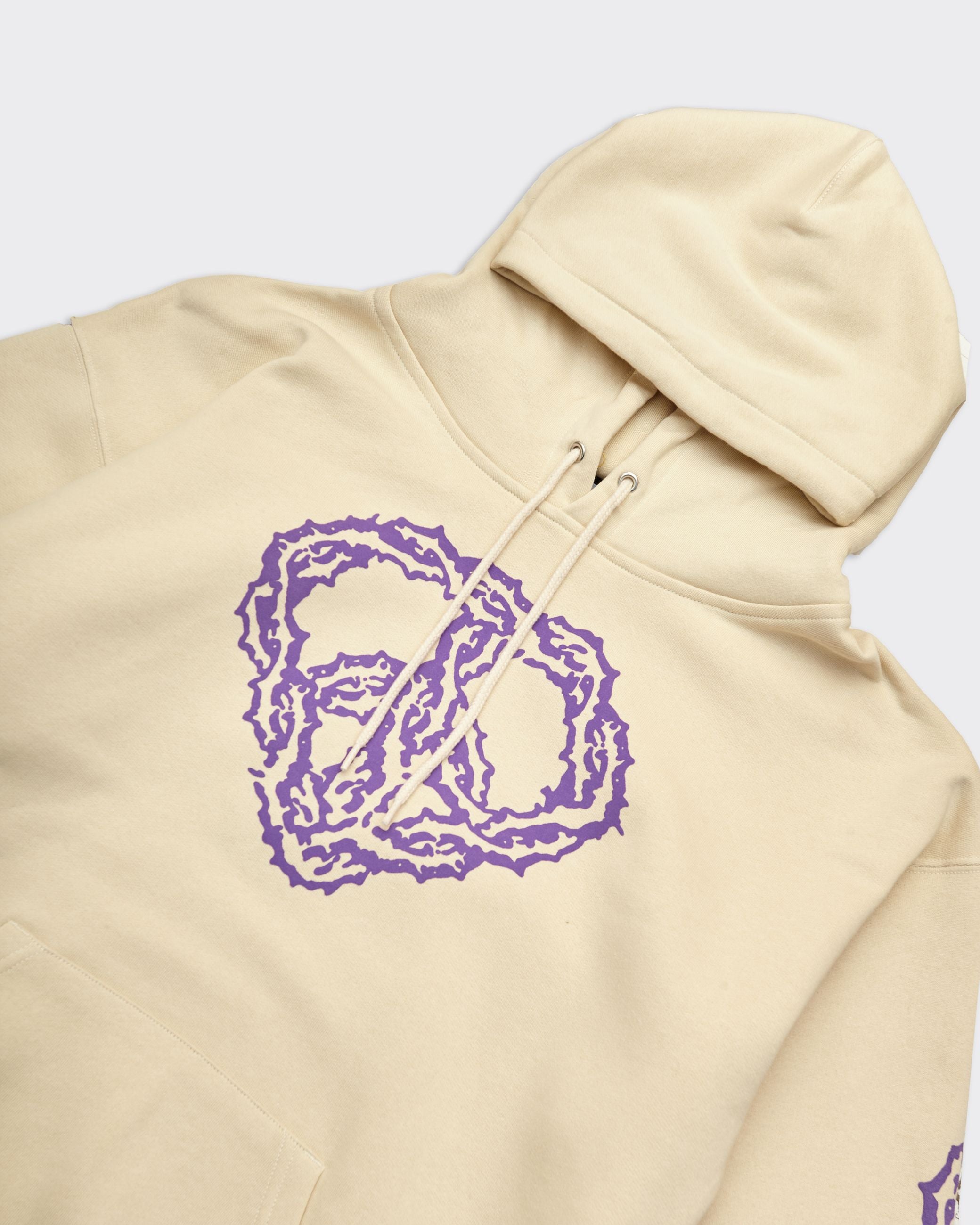 Felpa con Cappuccio THORNS HOODIE Crema