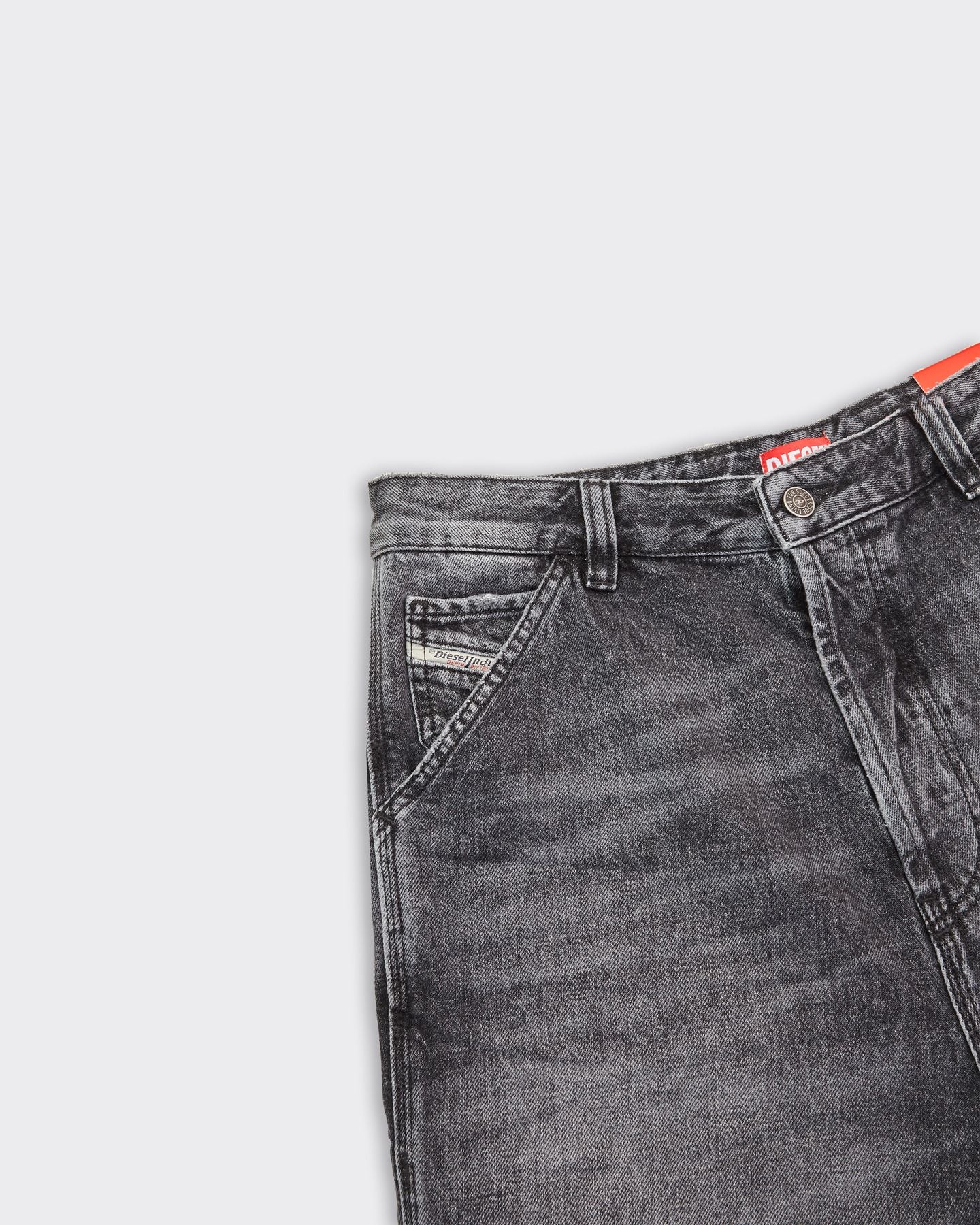 Short Denim D-Livery Nero