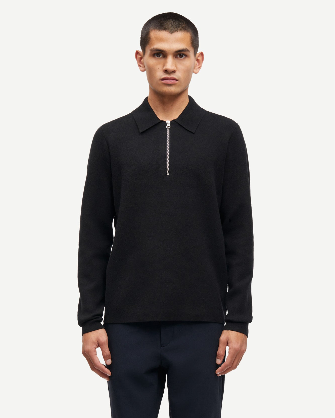 Polo Guna Half Zip Nera