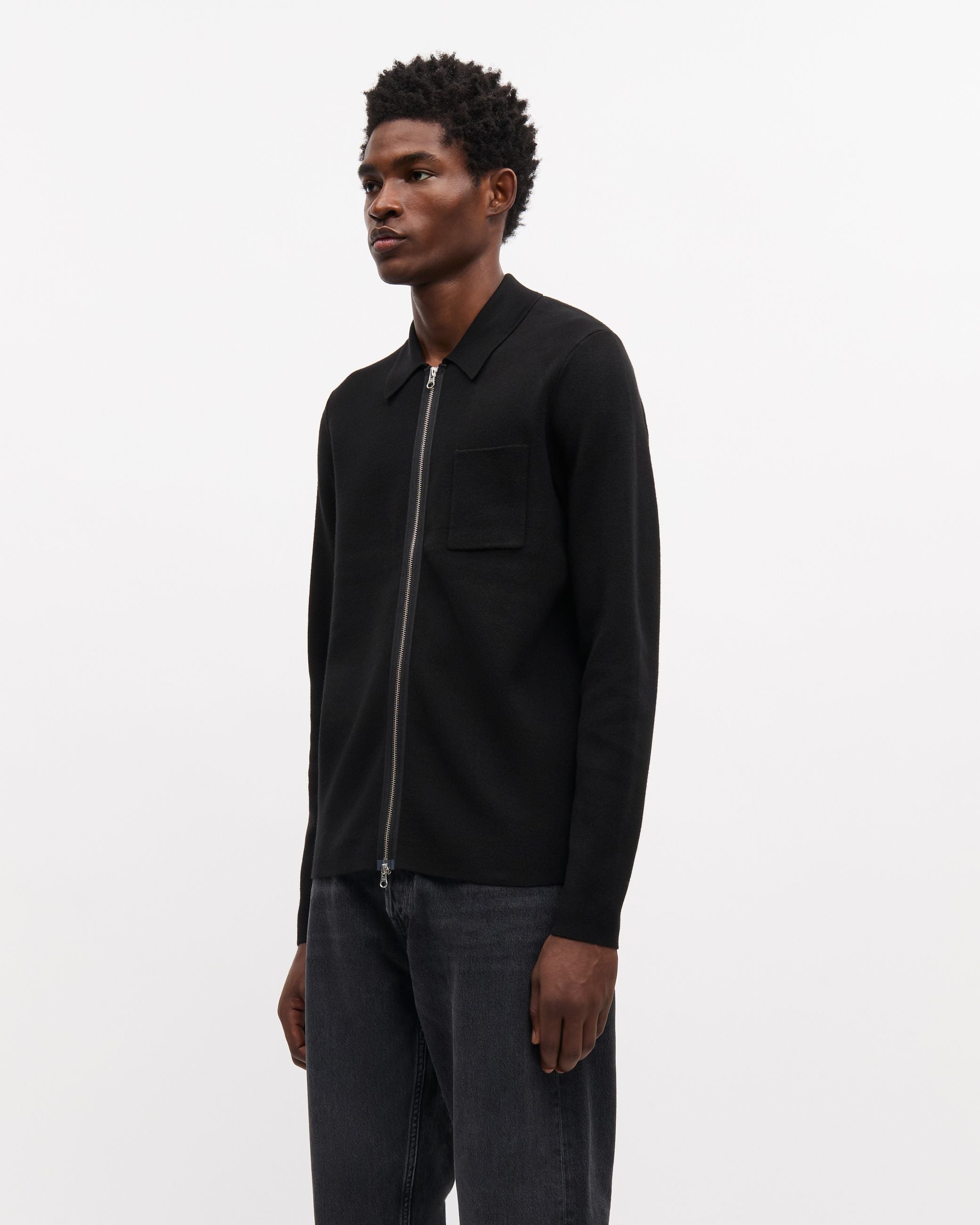 Polo Guna Full Zip Nera