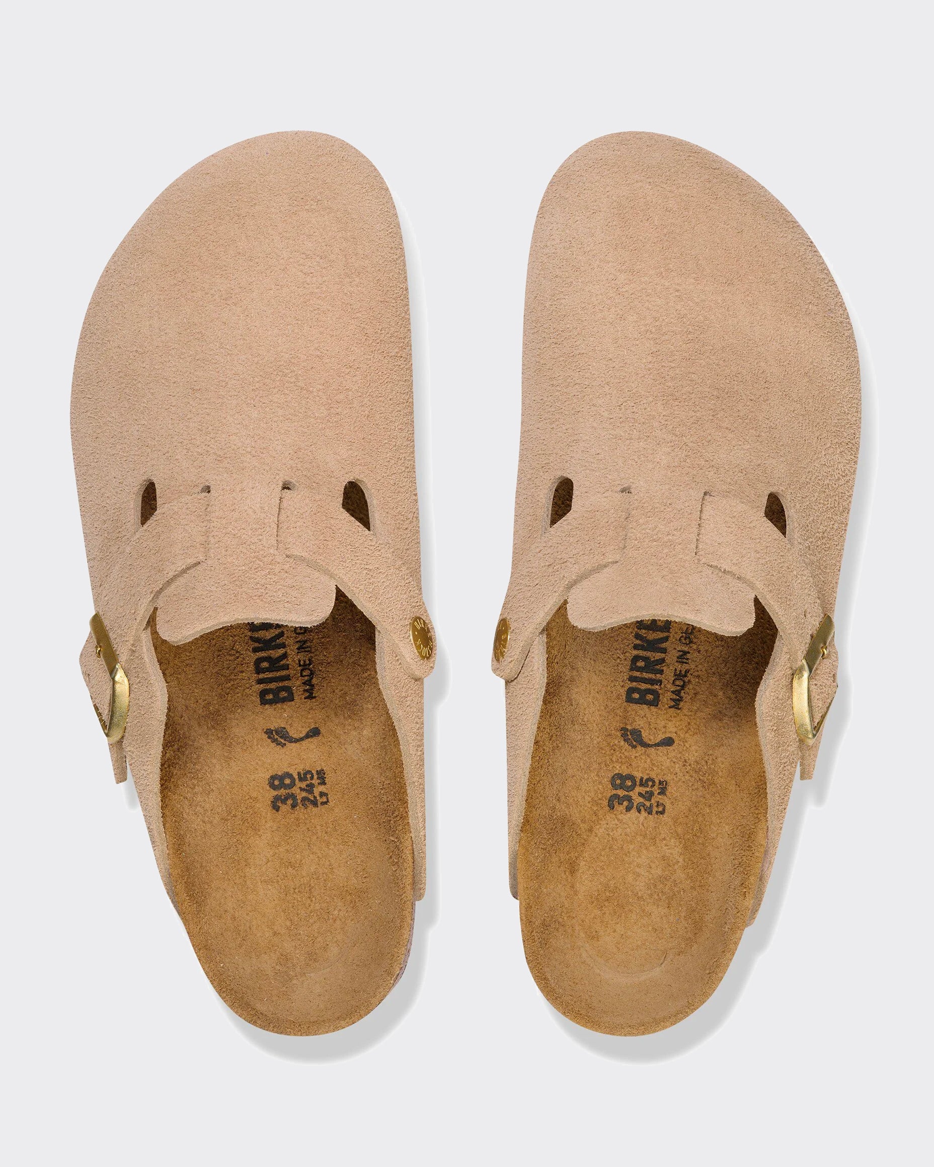 Ciabatta Boston Suede Leather Sandcastle