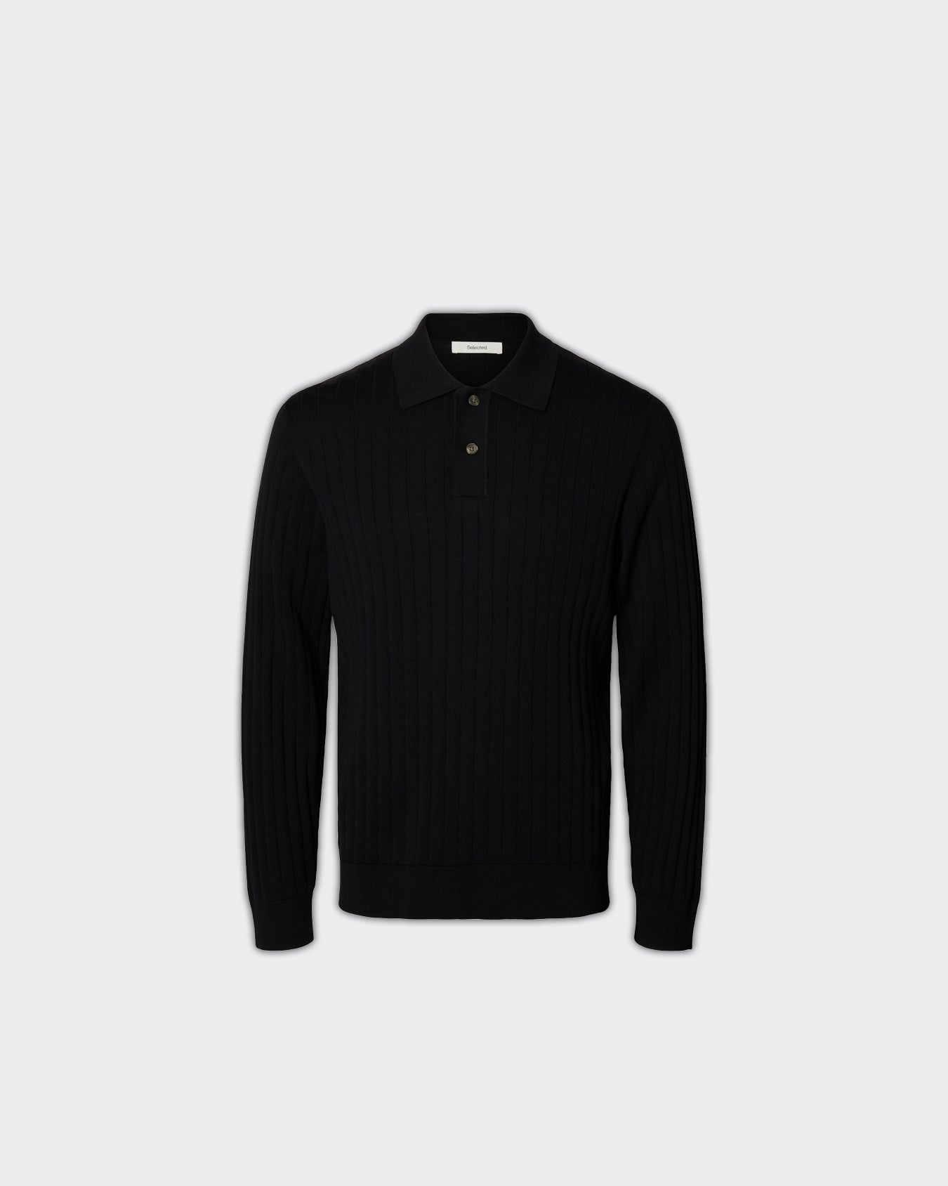 Polo Knit Rib Torino Nera