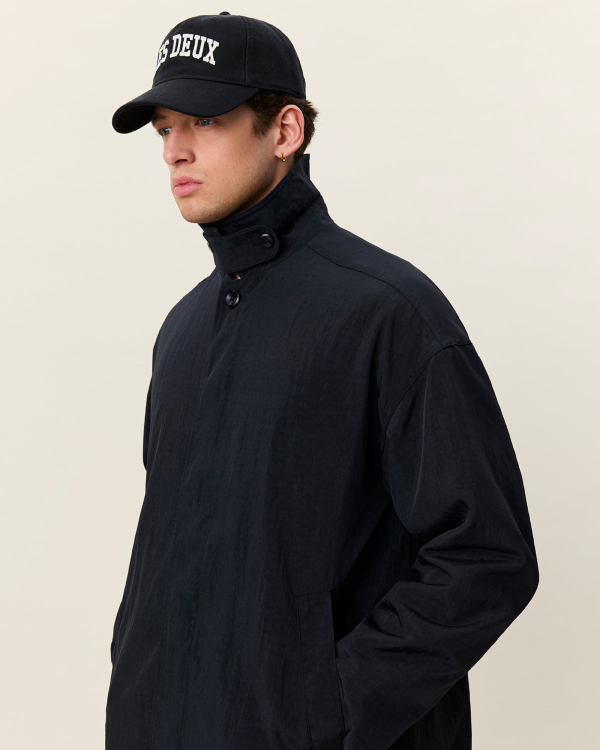 Cappotto Shiny Nero