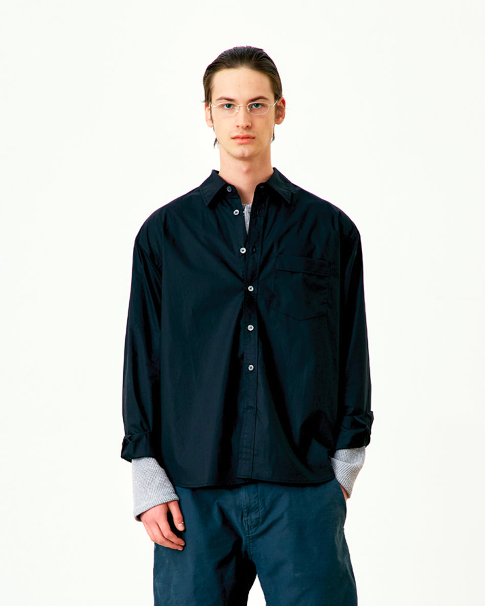 Camicia Paper Cotton Nero
