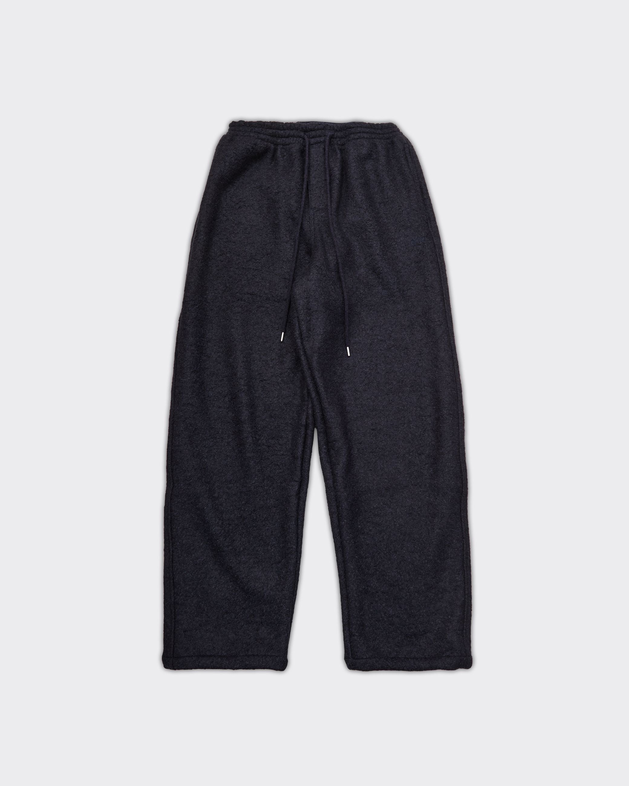 Boiled Wool Pants Navy