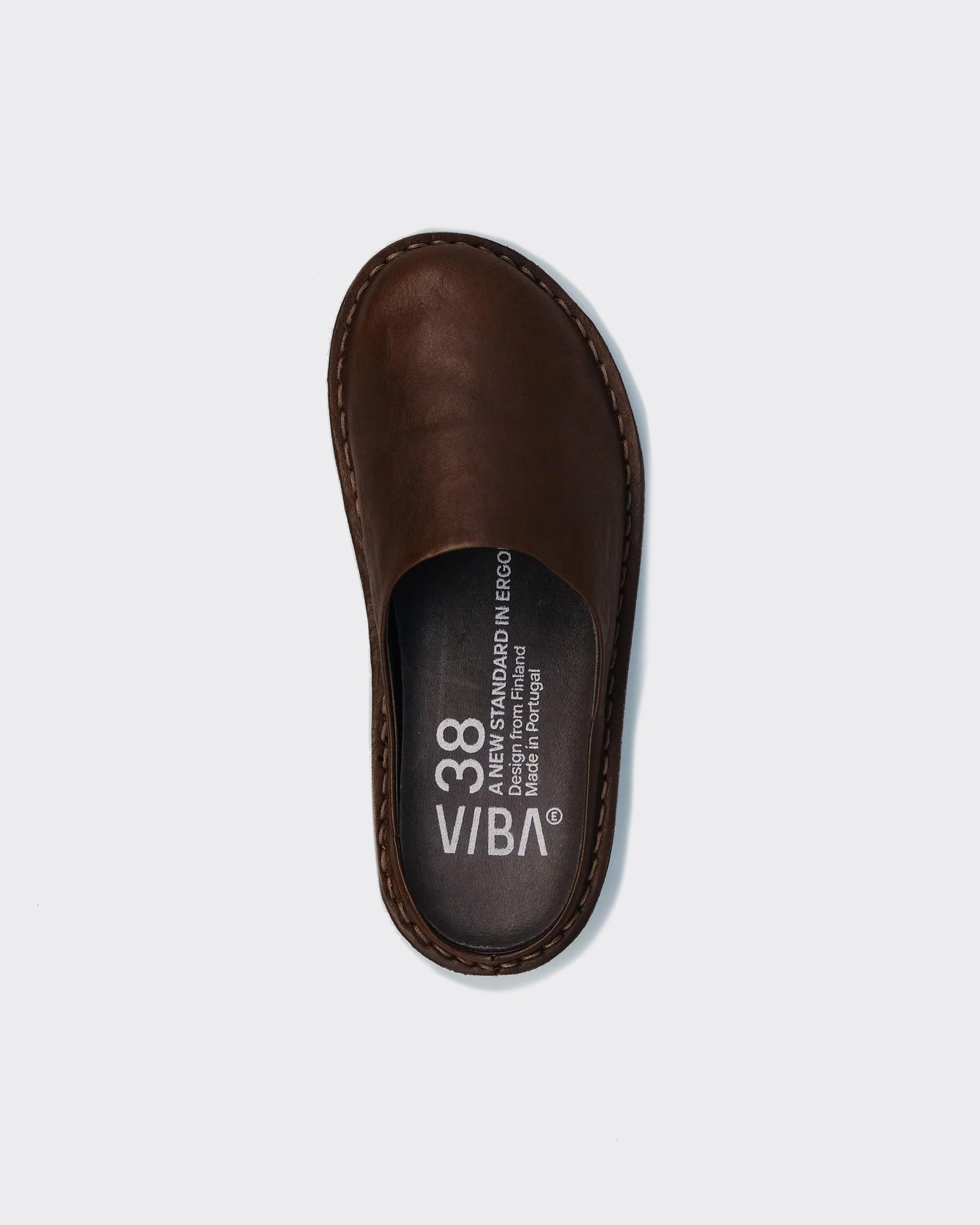 Ciabatta Roma Leather Cocoa Brown