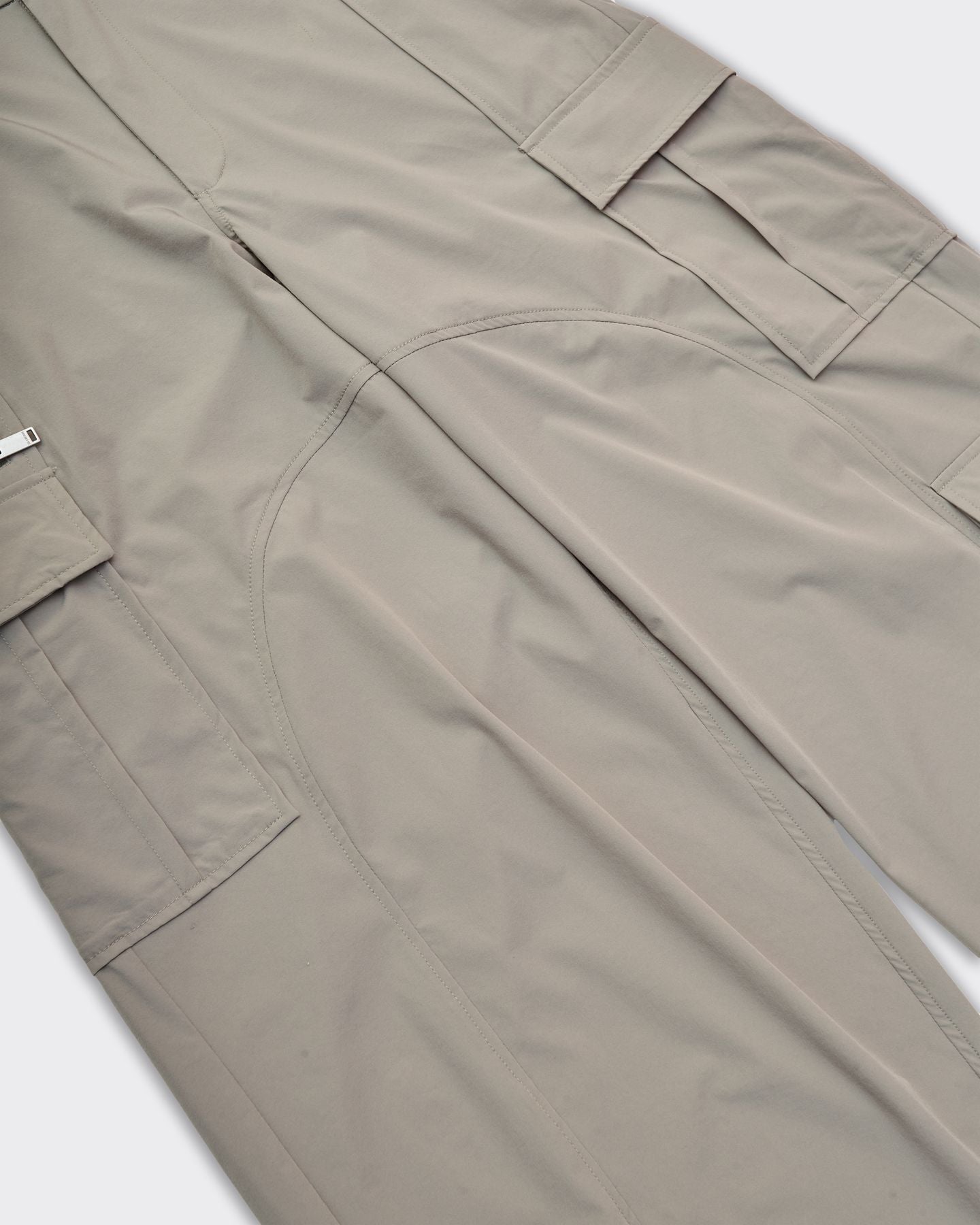 Technical Washed Mist Grey Cargo Trousers