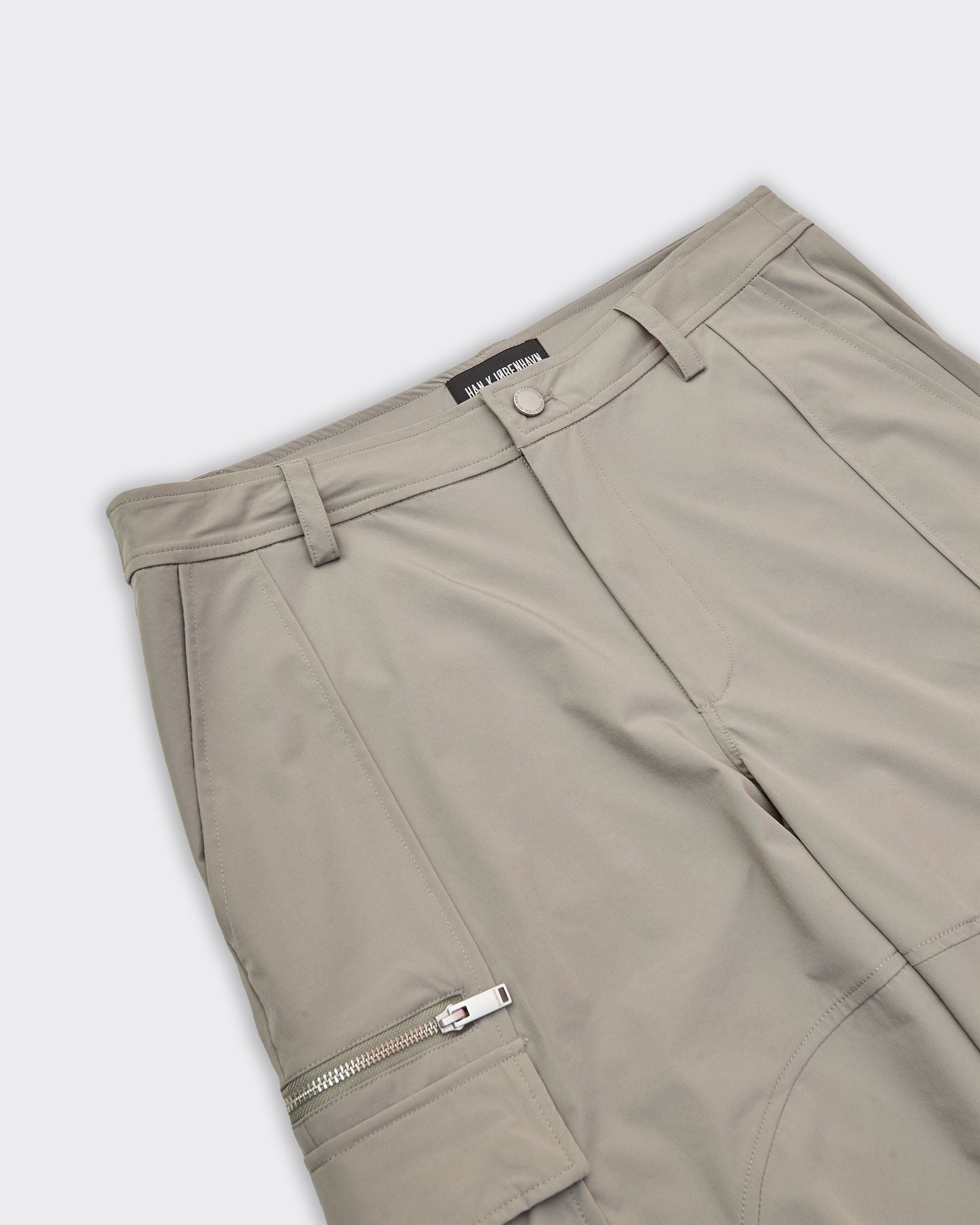 Technical Washed Mist Grey Cargo Trousers