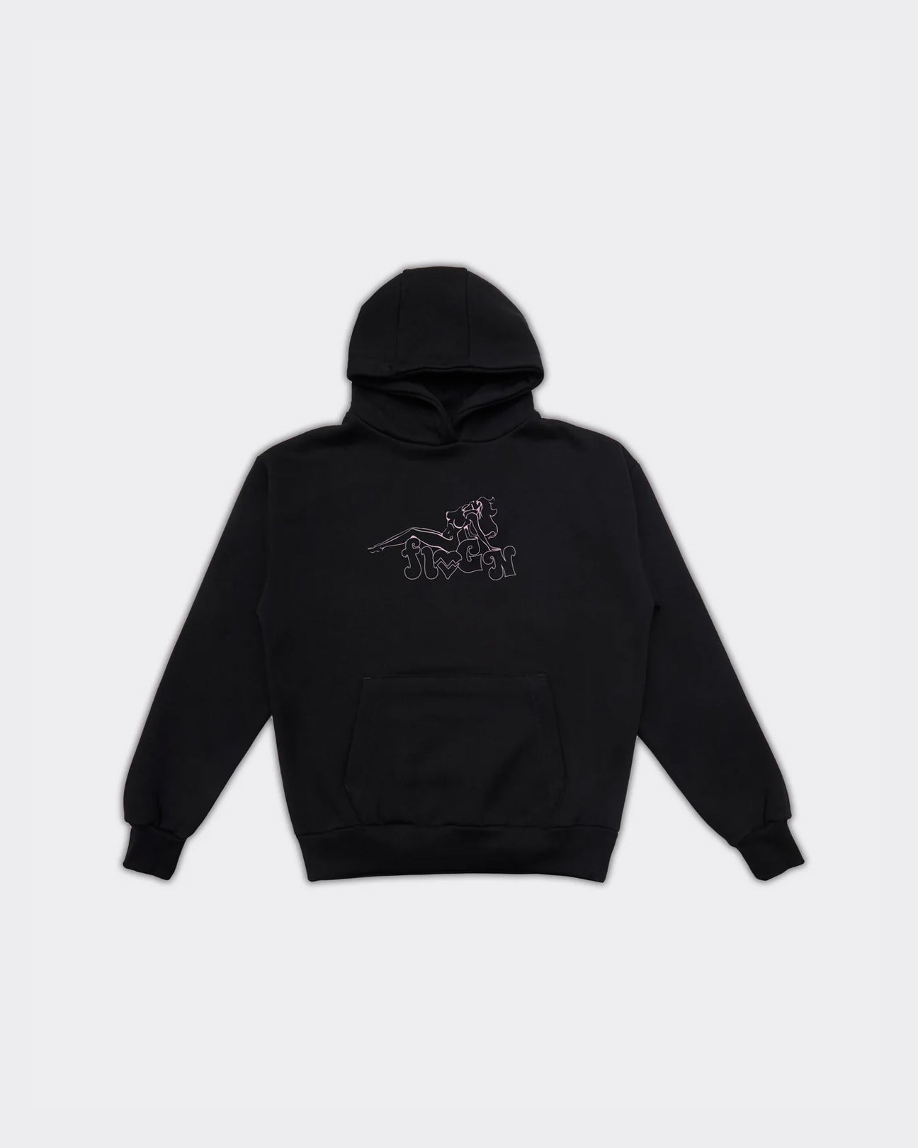 Felpa Con Cappuccio Glam Nights Nera