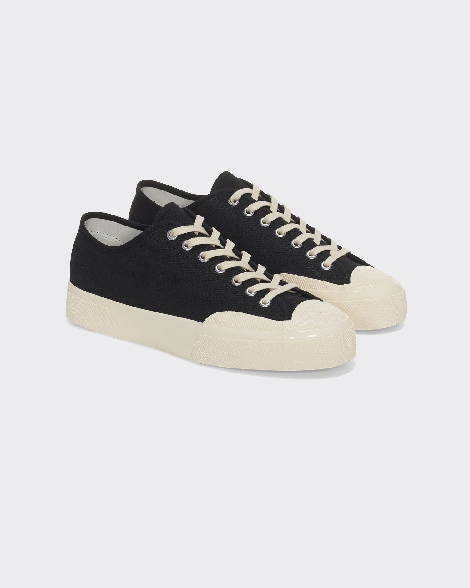 Sneakers 2432 Works Low Cut Cotton Black/Off White