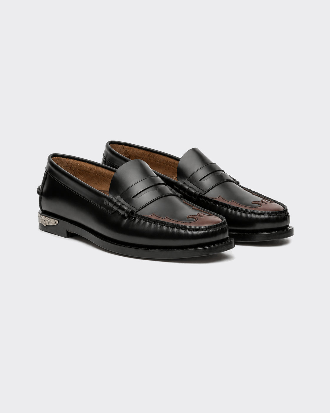 Mocassino Woman Dan Scarabeo Nero/Burgundy