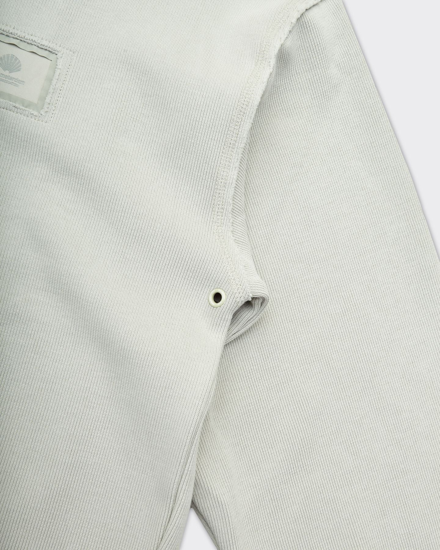 Felpa Con Cappuccio Half Zip Acqua