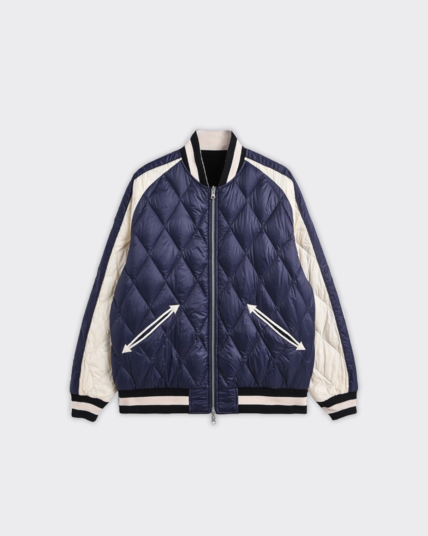 Bomber Varsity Reversible Skajan Black/Navy