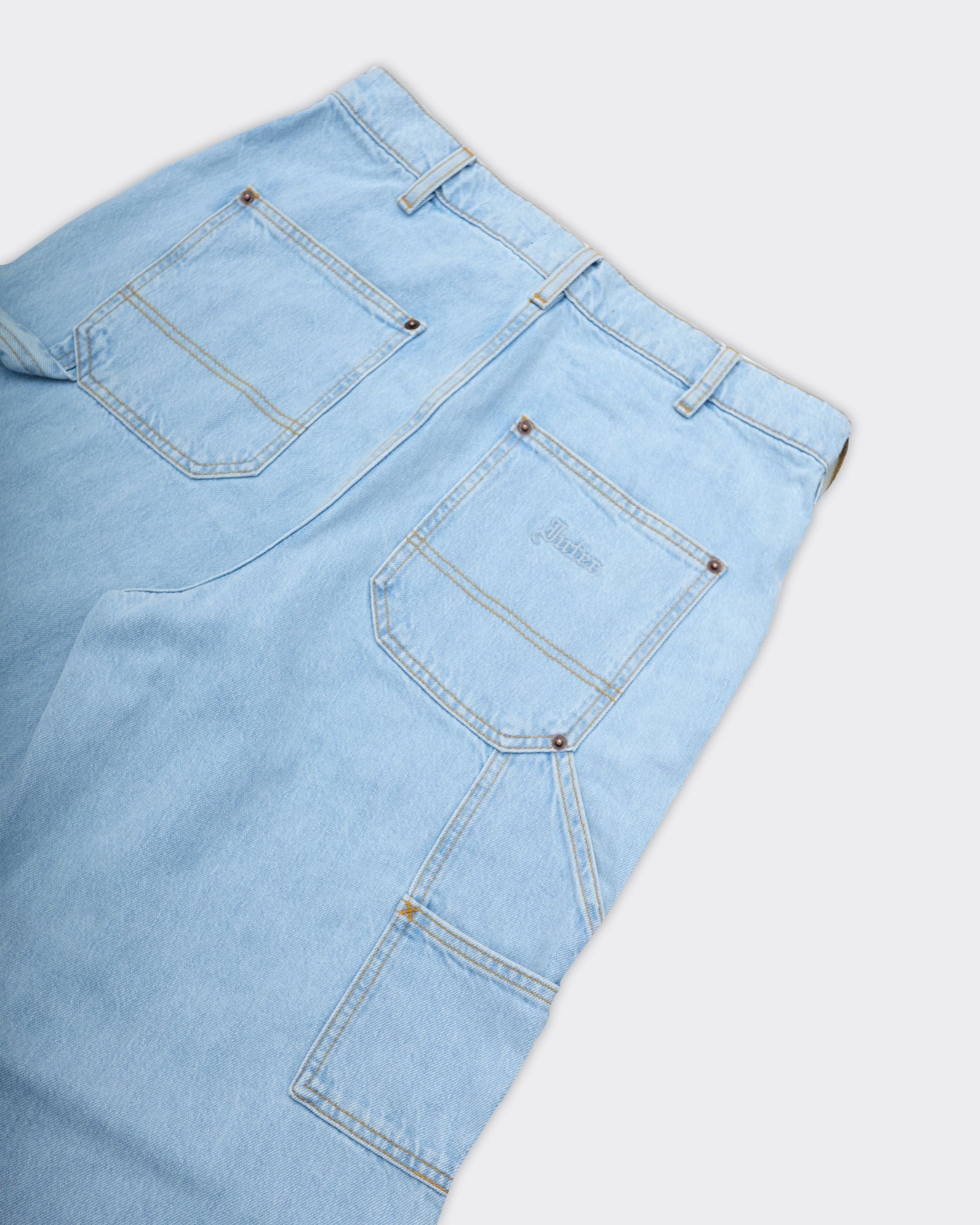 Pantalone Denim Fatigue Rivets Light Blue