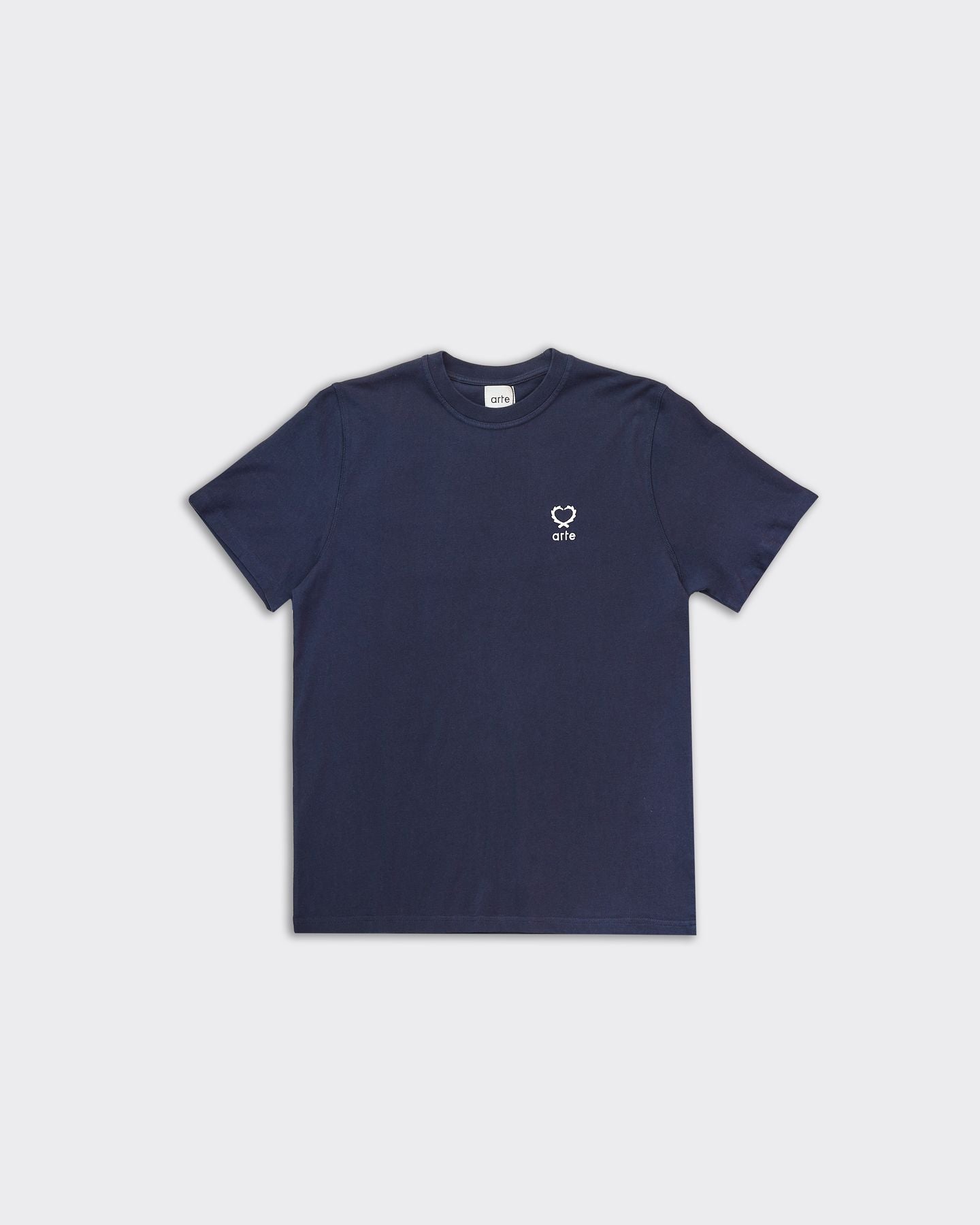 Teo Small Heart T-Shirt Navy Blue