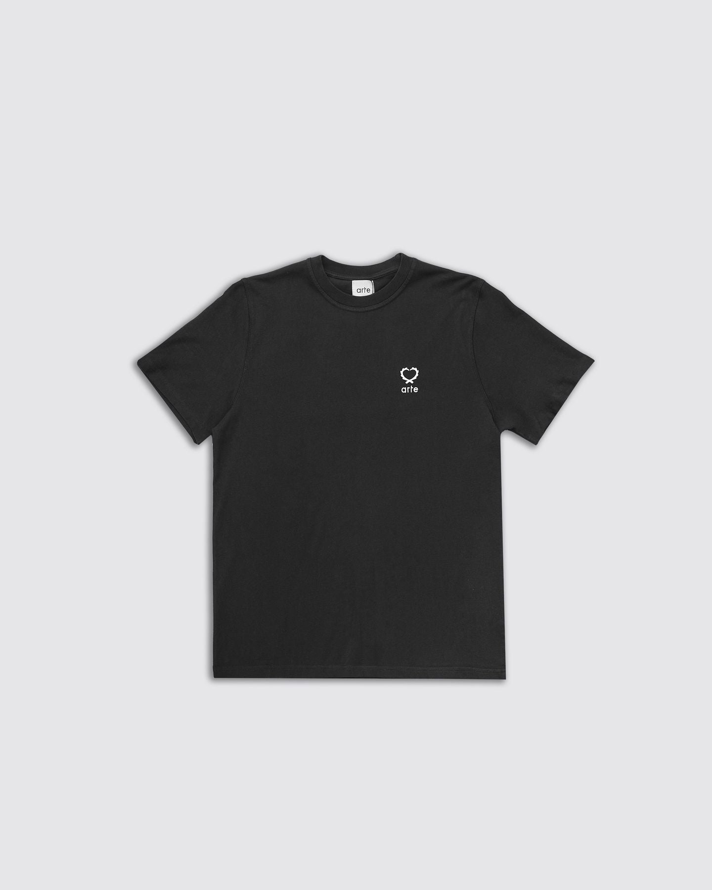 Teo Small Heart T-Shirt Black